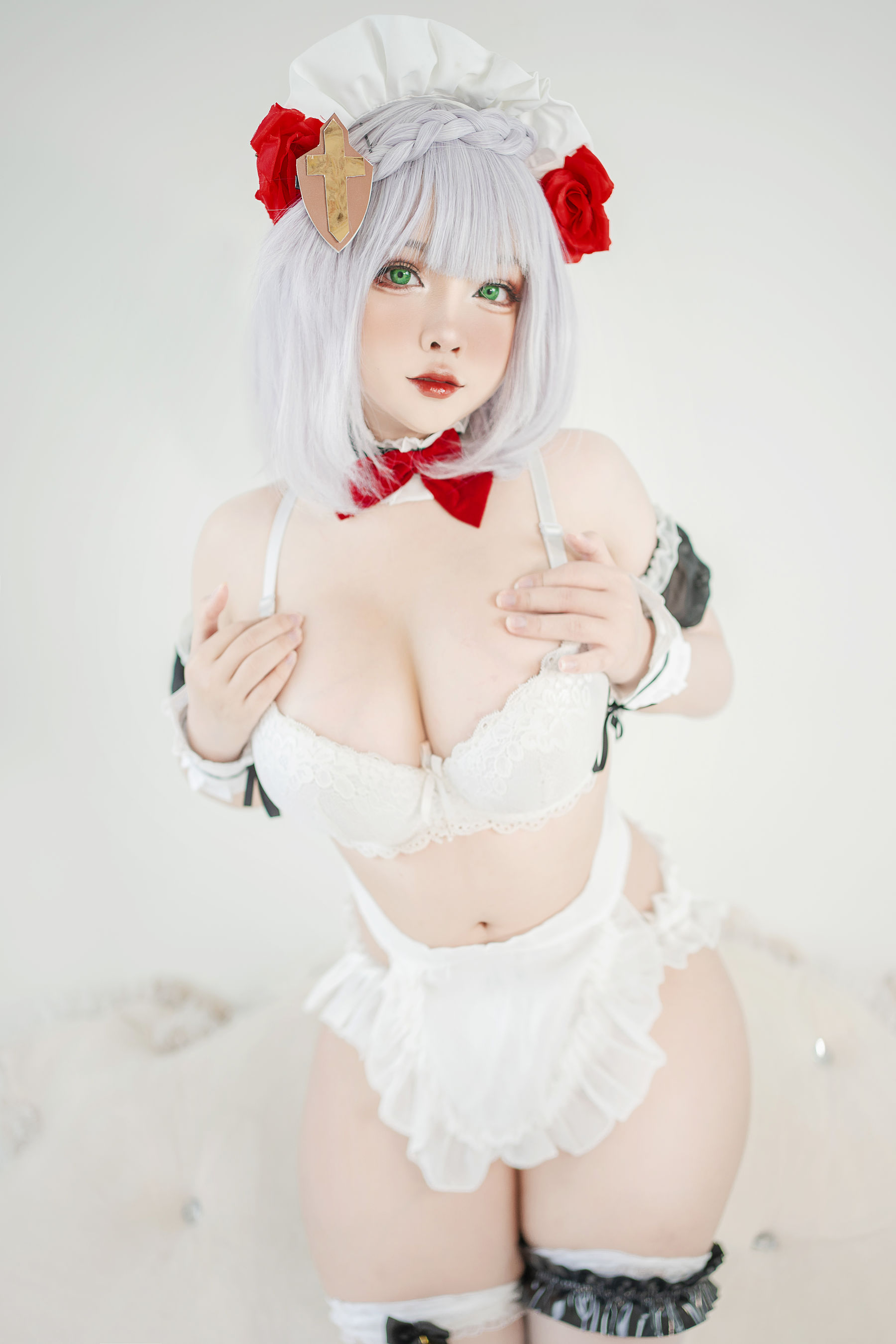 Sayo Momo – Genshin Impact Noelle Maid Cosplay-第5张