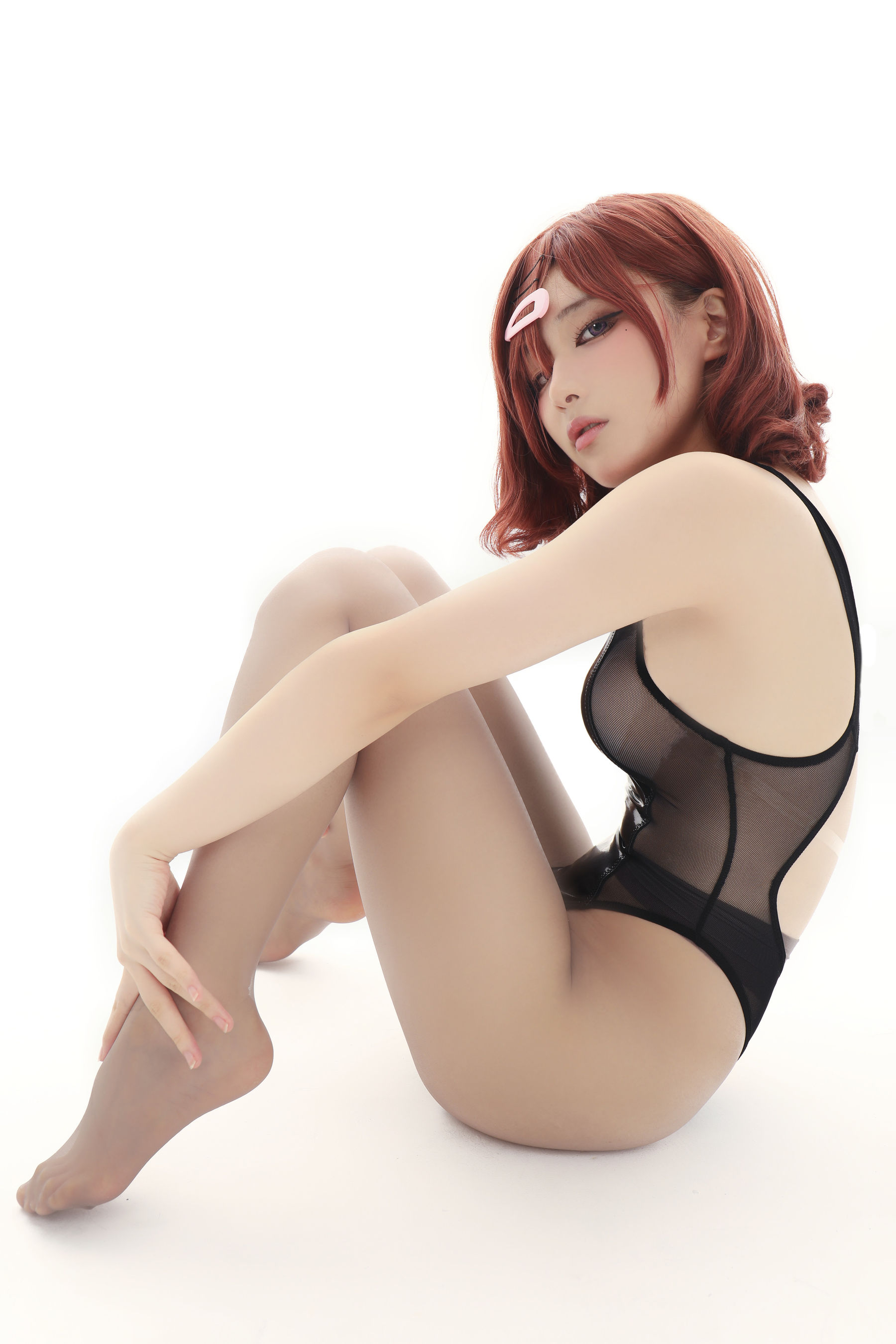 幼愛youmeko – 樋口円香竞泳无衬衫灰丝 Cosplay-第3张
