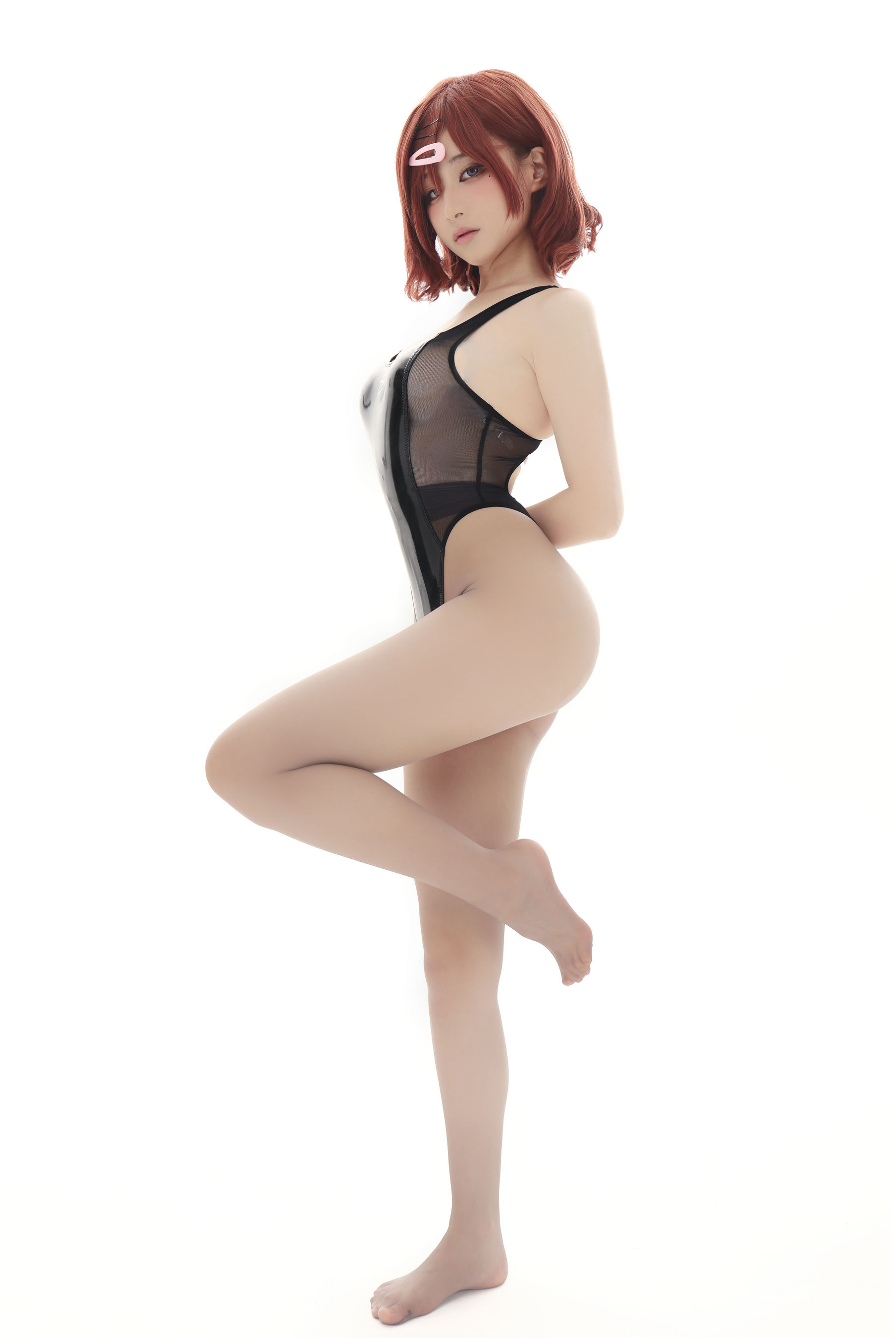 幼愛youmeko – 樋口円香竞泳无衬衫灰丝 Cosplay-第33张