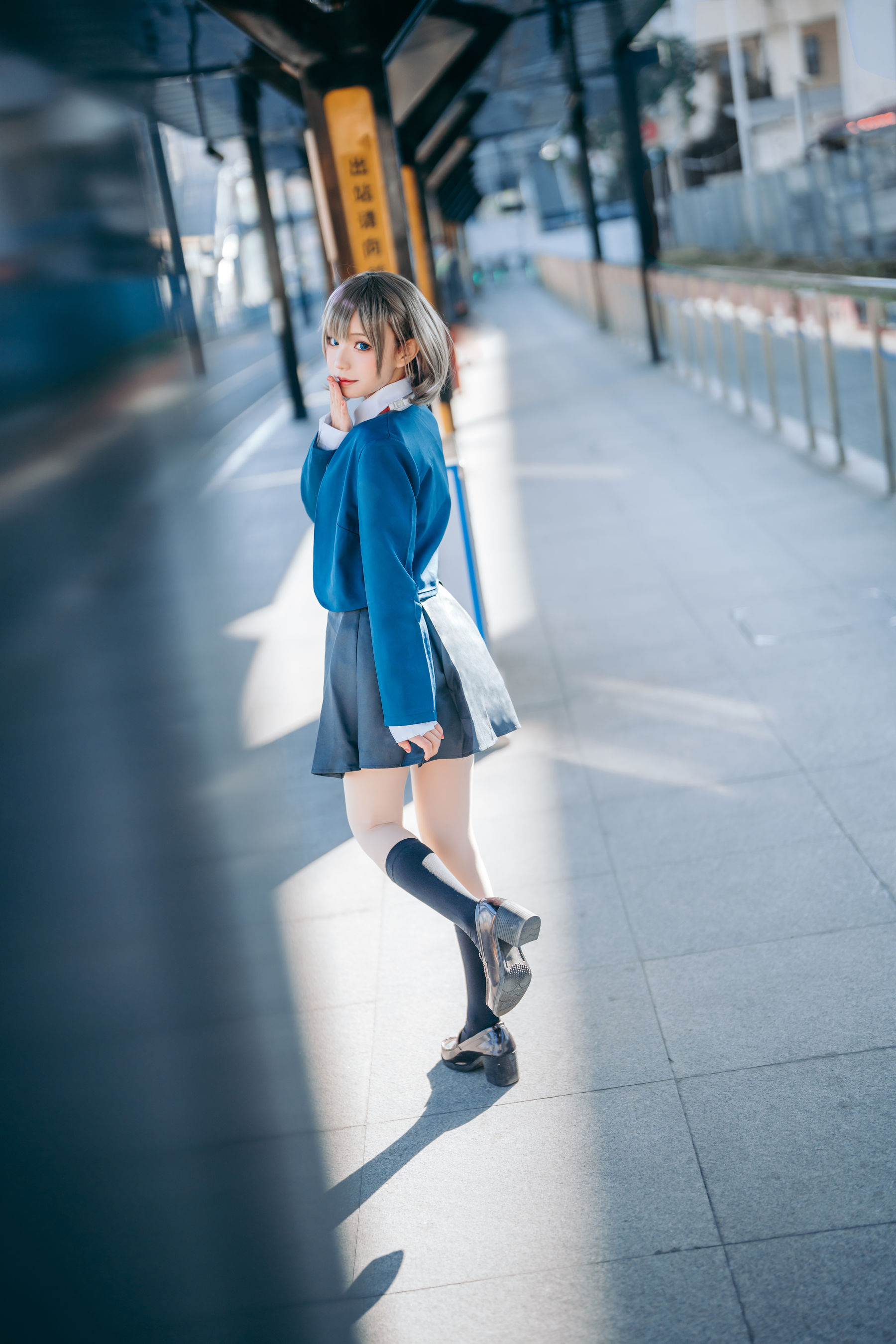 花柒Hana – 唐可可校服 Cosplay-第2张
