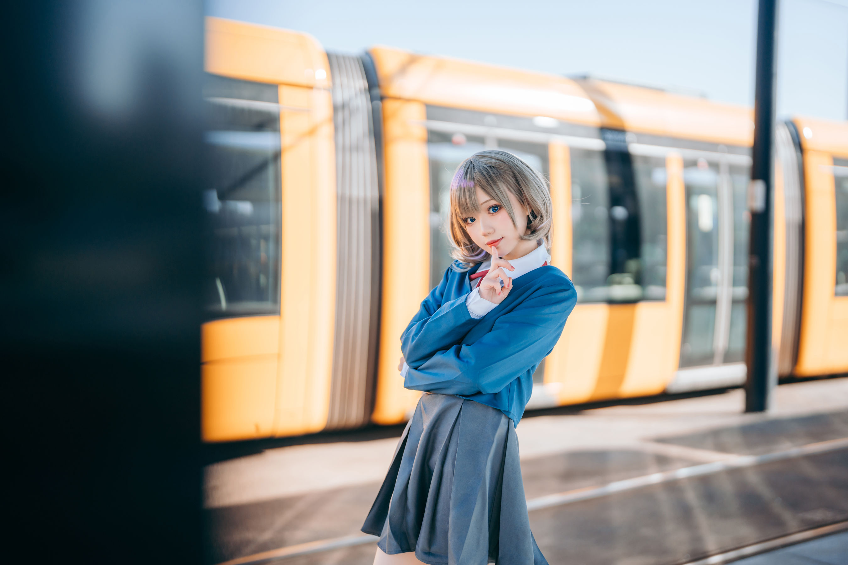 花柒Hana – 唐可可校服 Cosplay-第3张