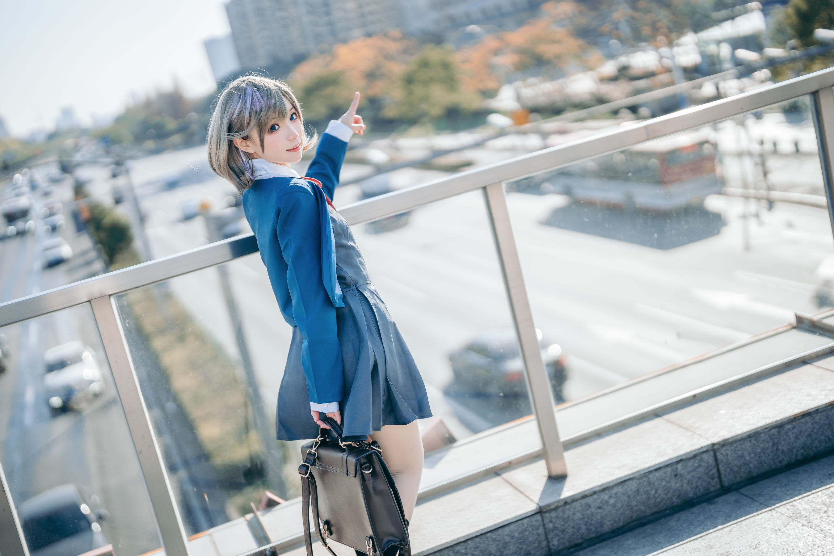 花柒Hana – 唐可可校服 Cosplay-第4张