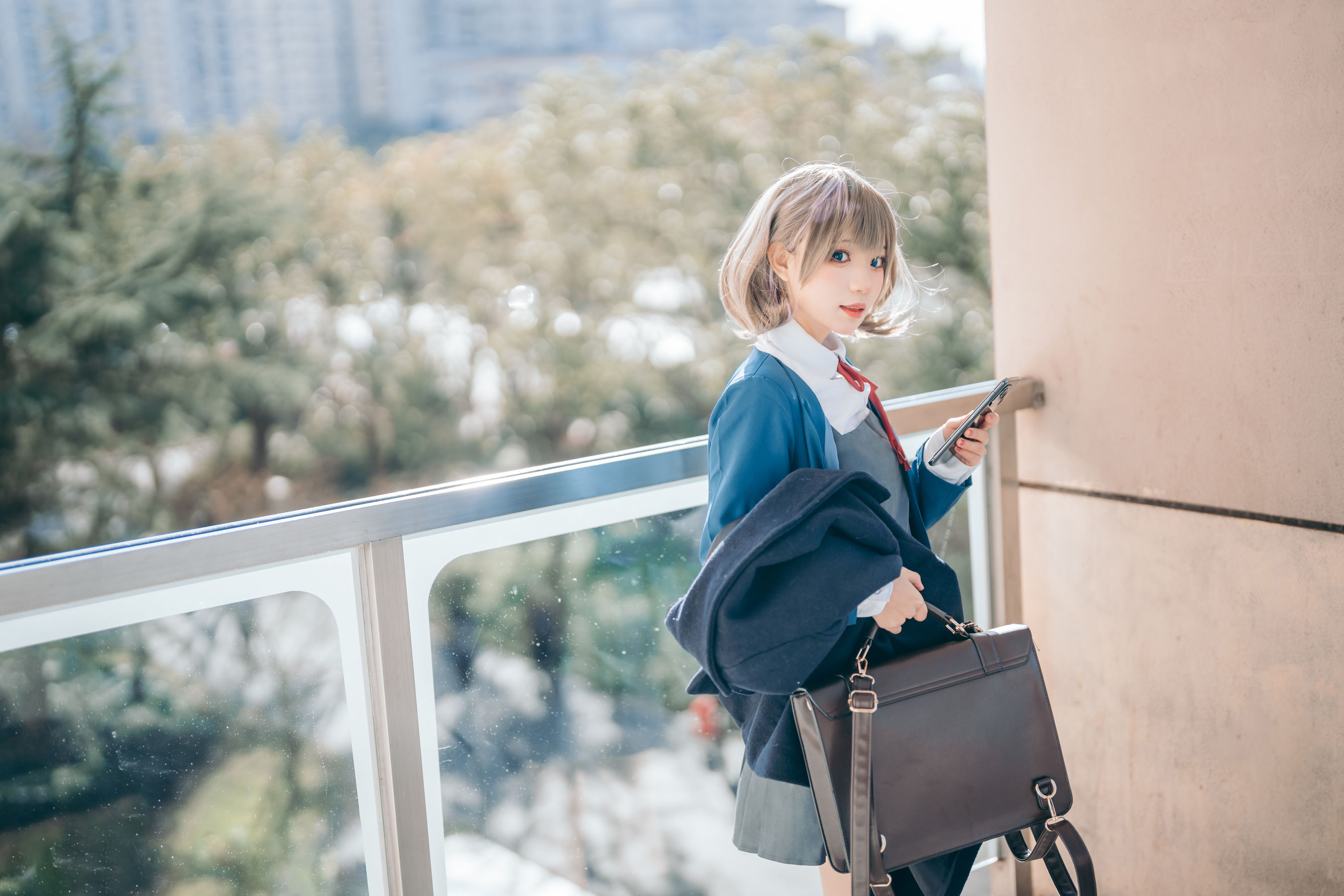 花柒Hana – 唐可可校服 Cosplay-第5张