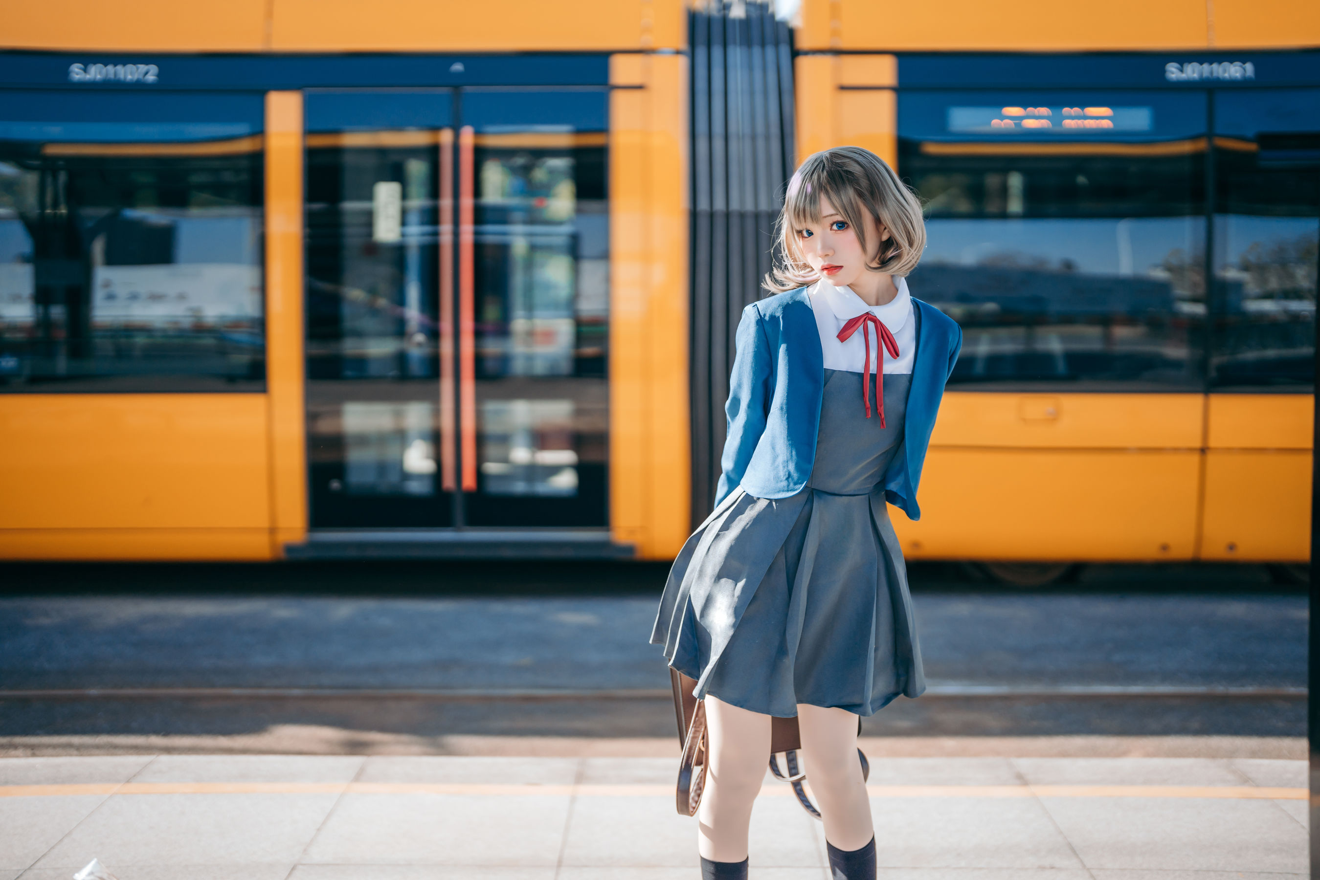 花柒Hana – 唐可可校服 Cosplay-第14张