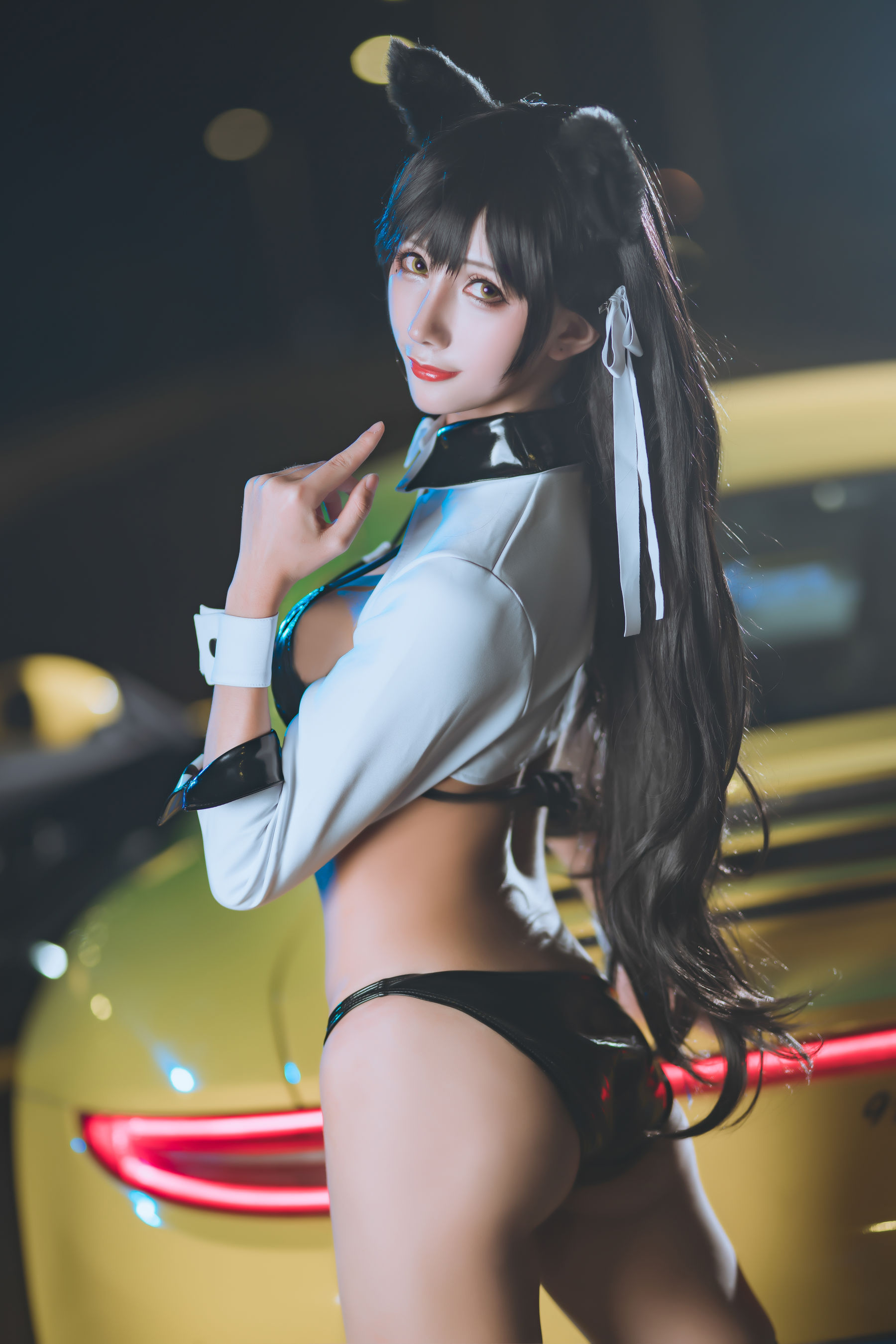 动漫博主雅祈 – 碧蓝航线赛车爱宕 Cosplay-第9张