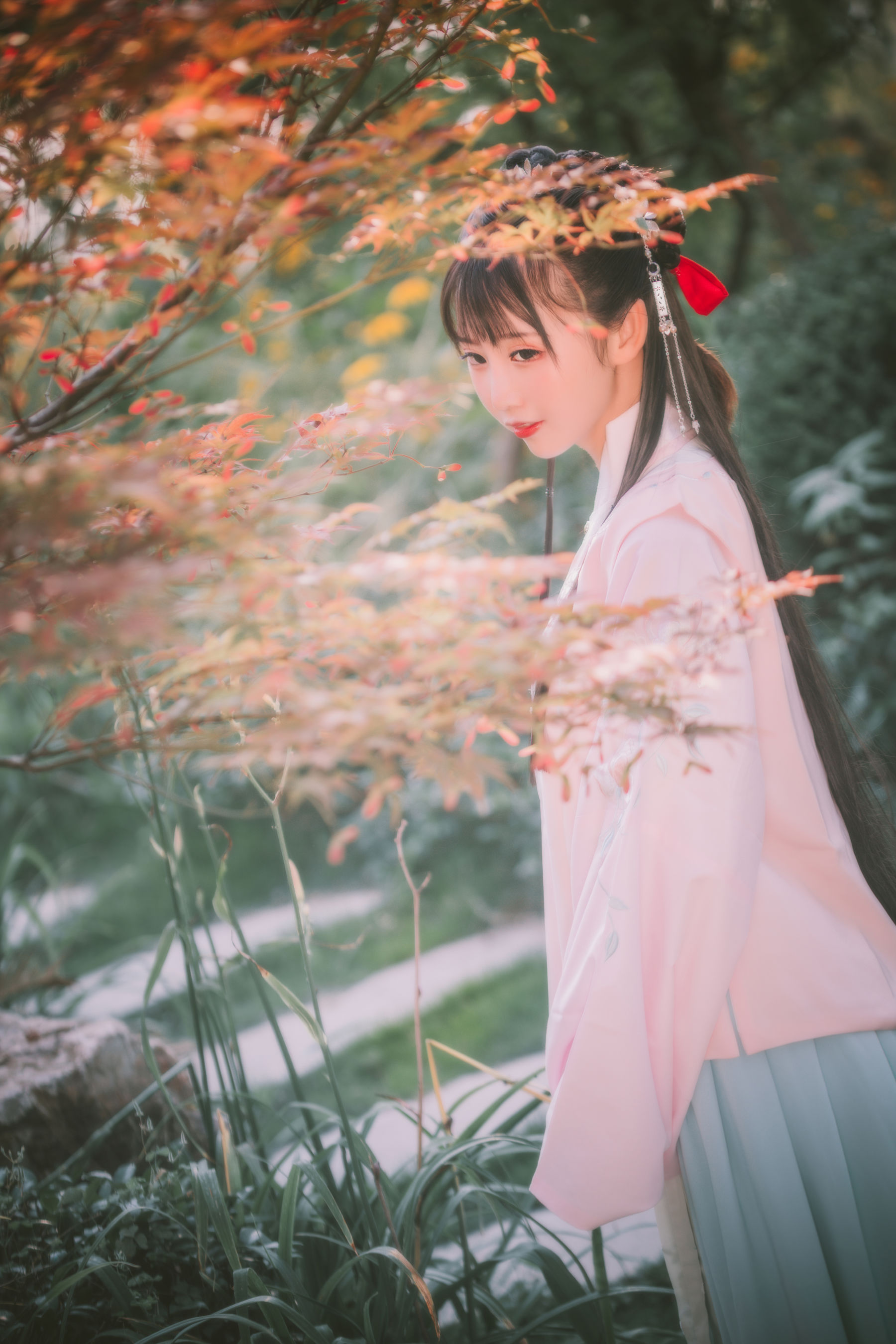 可爱人气Coser面饼仙儿 – 明治汉服 Cosplay-第19张