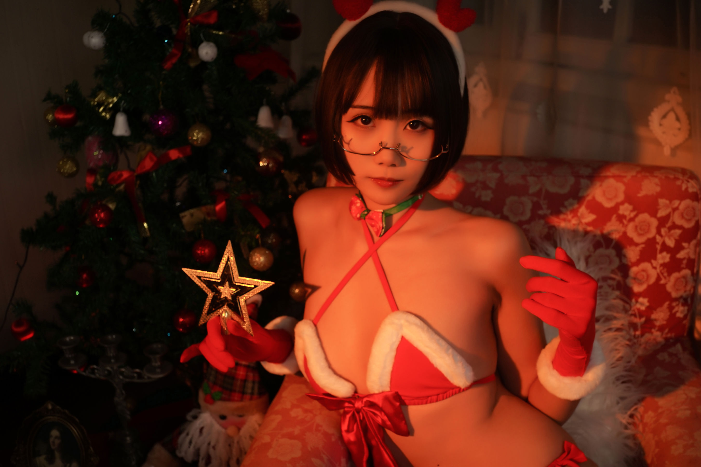 动漫博主曉美媽 圣诞 雪夜赞歌 Cosplay-第1张
