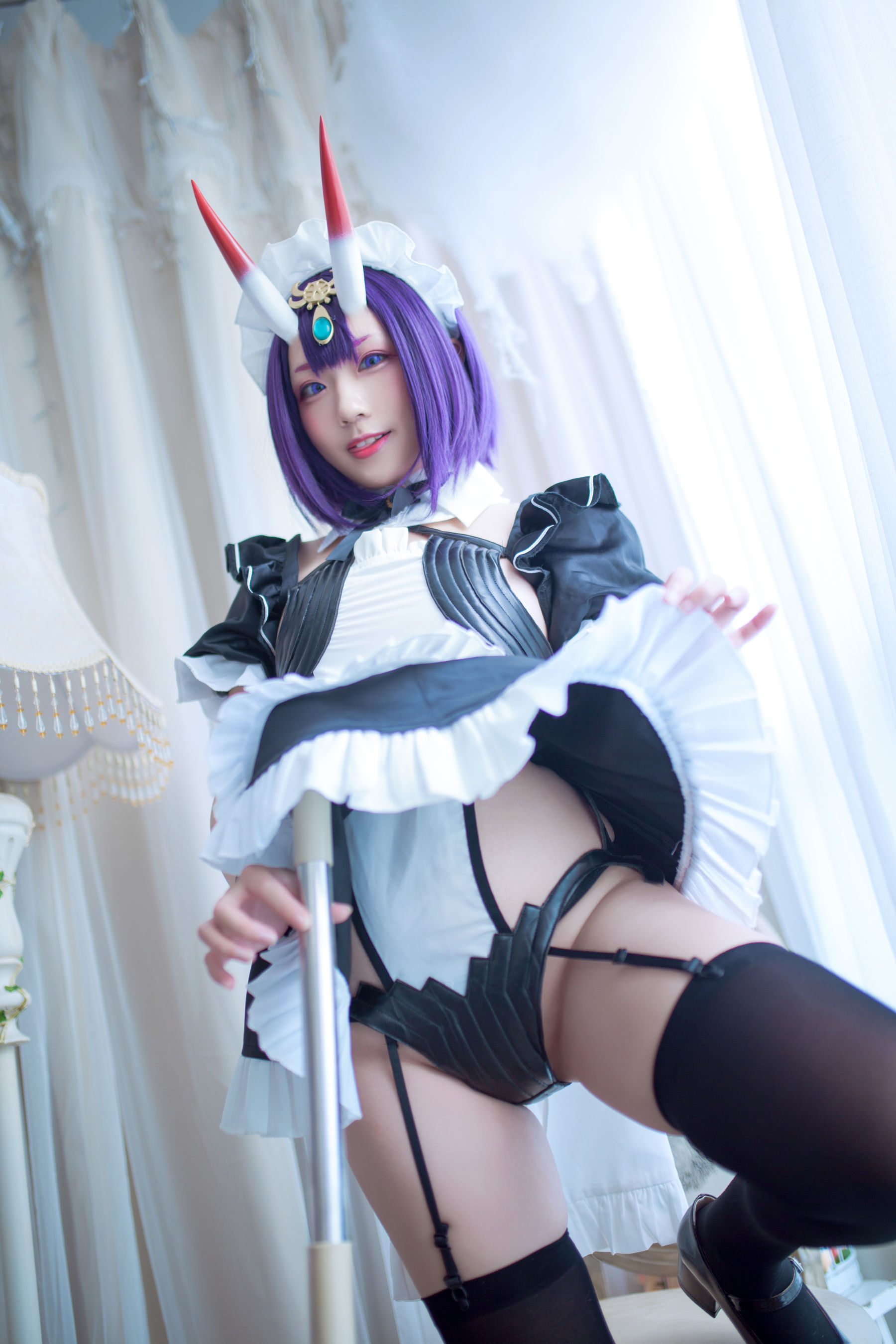 动漫博主Mime弥美 – 酒呑童子女仆 Cosplay-第15张