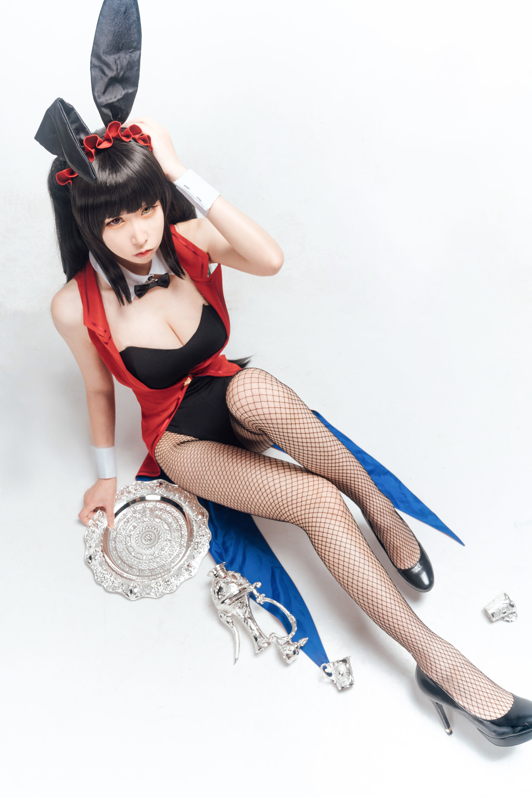 动漫博主爱老师_PhD 狂三 兔女郎 Cosplay-第1张