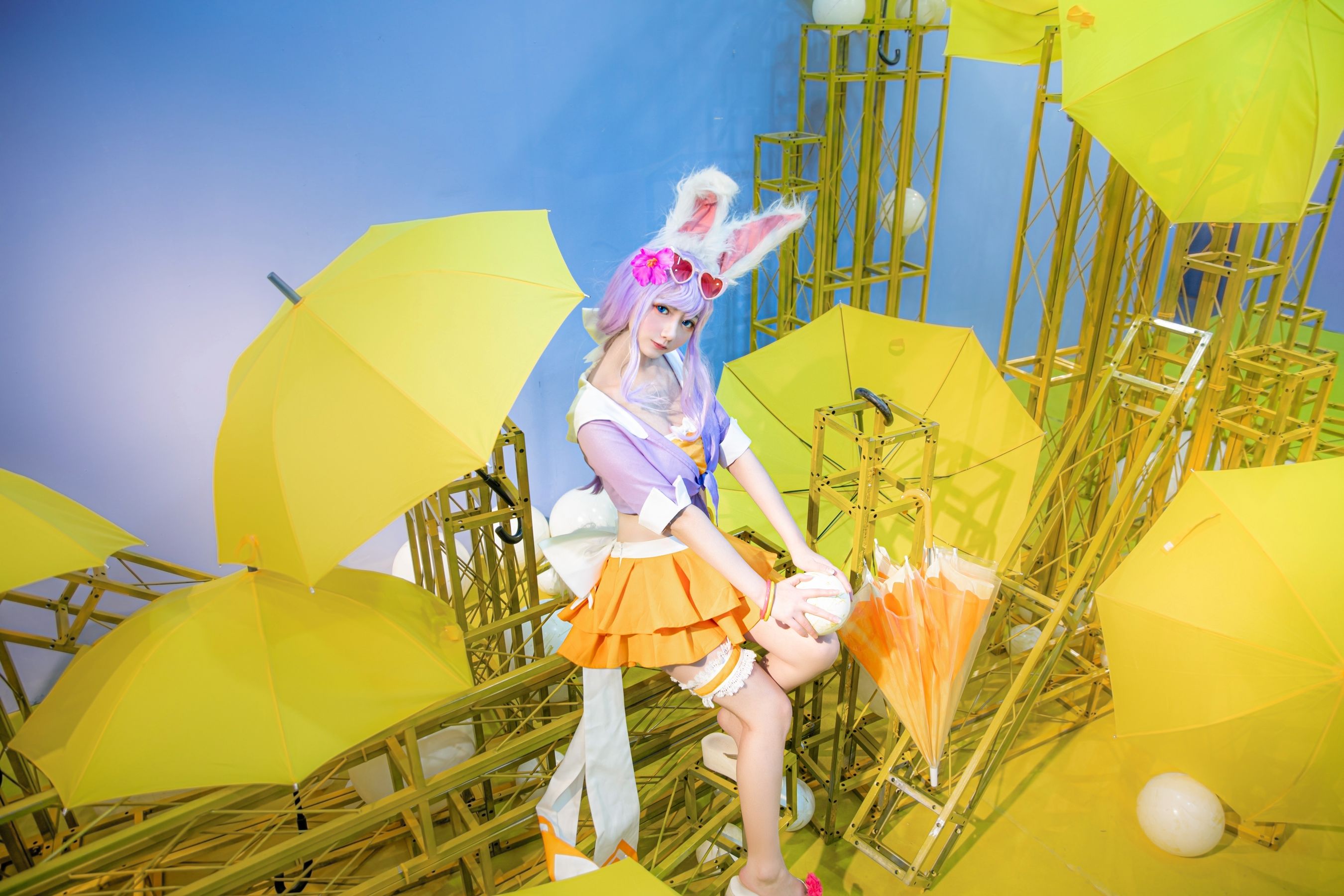 [Cosplay写真] 动漫博主弦音sic – 王者荣耀 公孙离蜜橘之夏 Cosplay-第2张