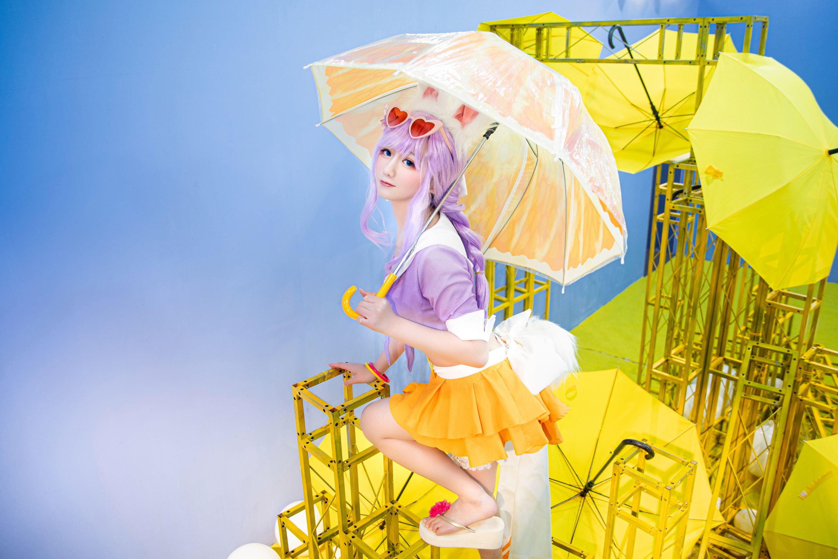 [Cosplay写真] 动漫博主弦音sic – 王者荣耀 公孙离蜜橘之夏 Cosplay-第3张