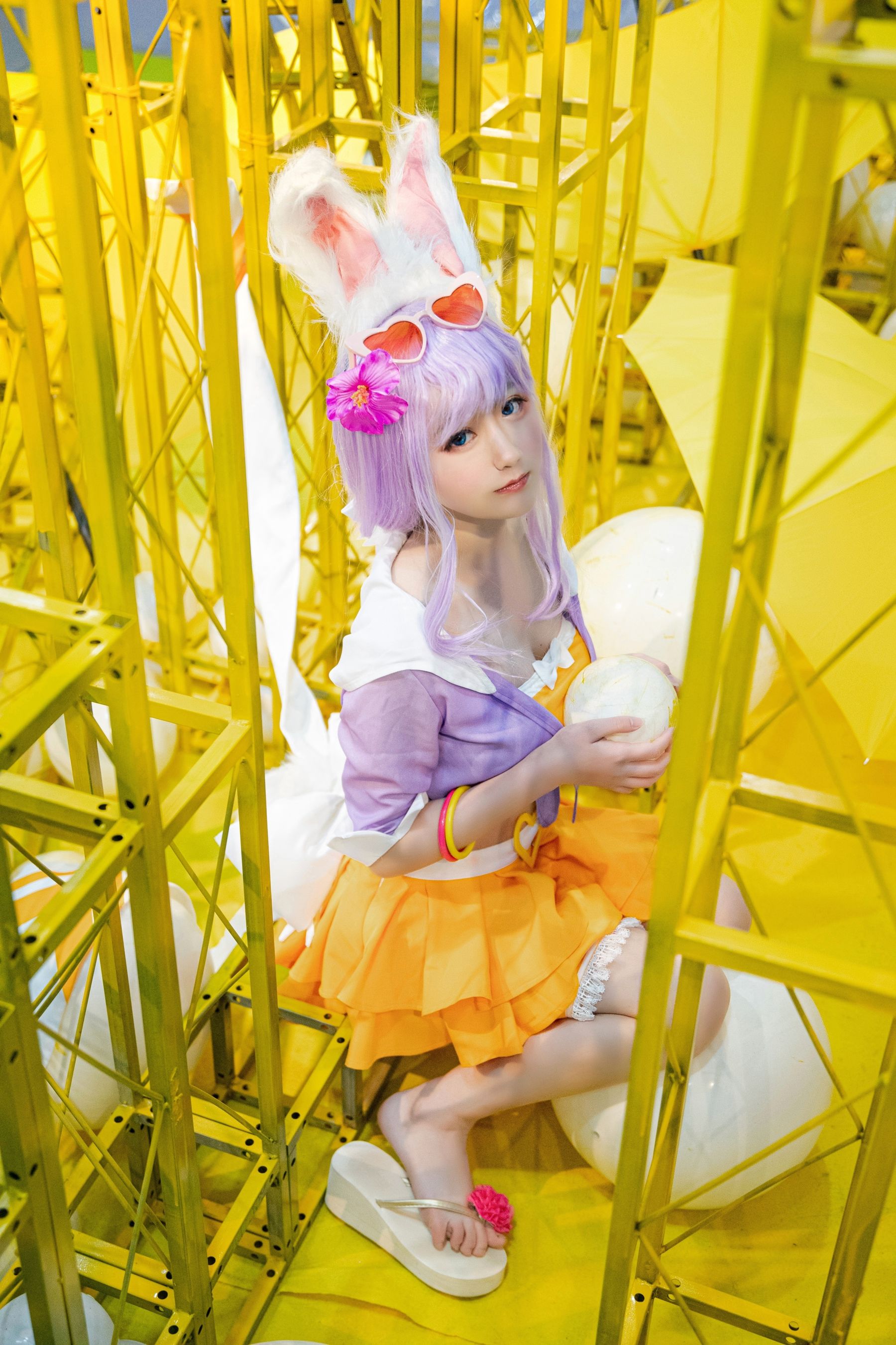 [Cosplay写真] 动漫博主弦音sic – 王者荣耀 公孙离蜜橘之夏 Cosplay-第4张