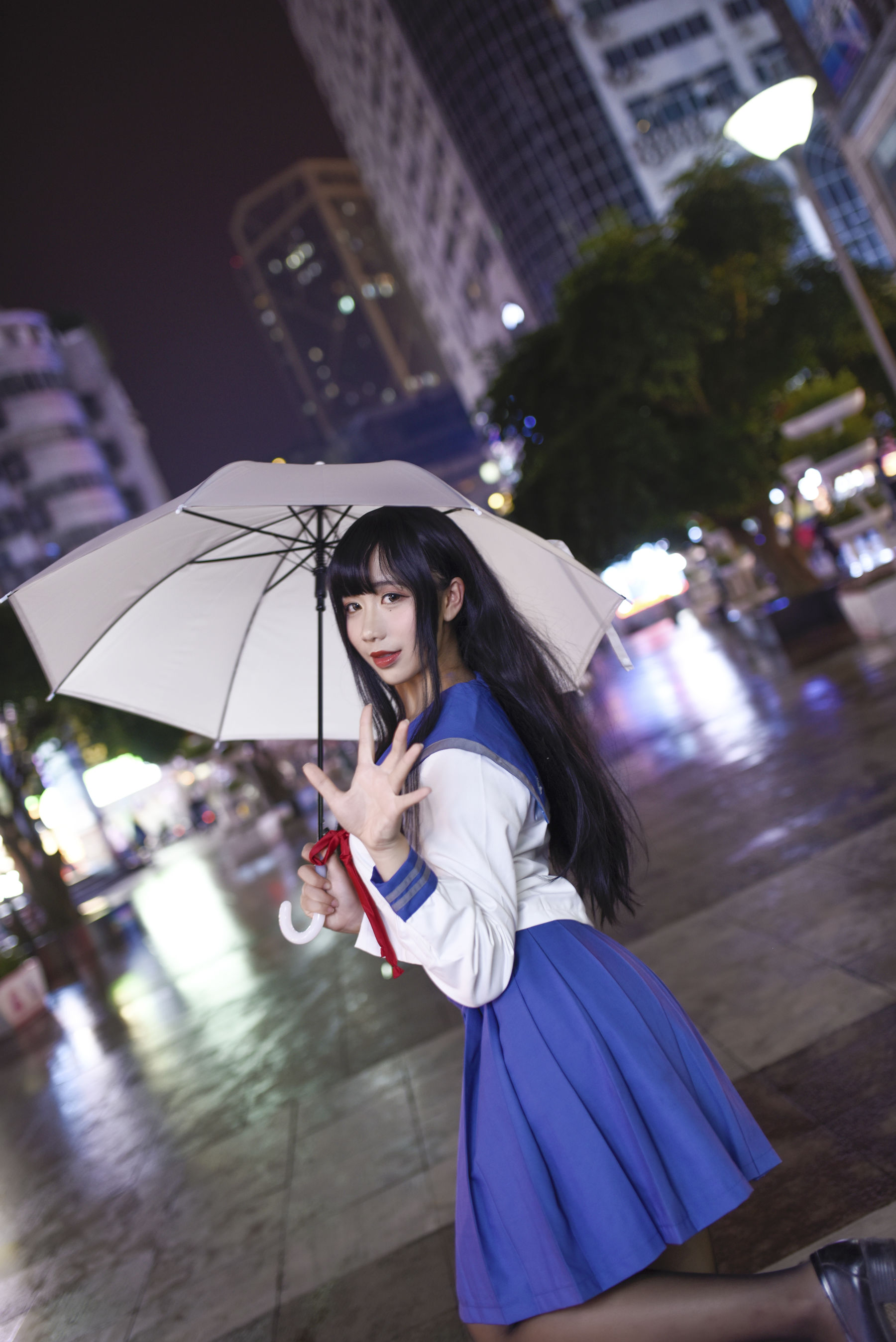 动漫博主九曲Jean JK制服 Cosplay-第4张