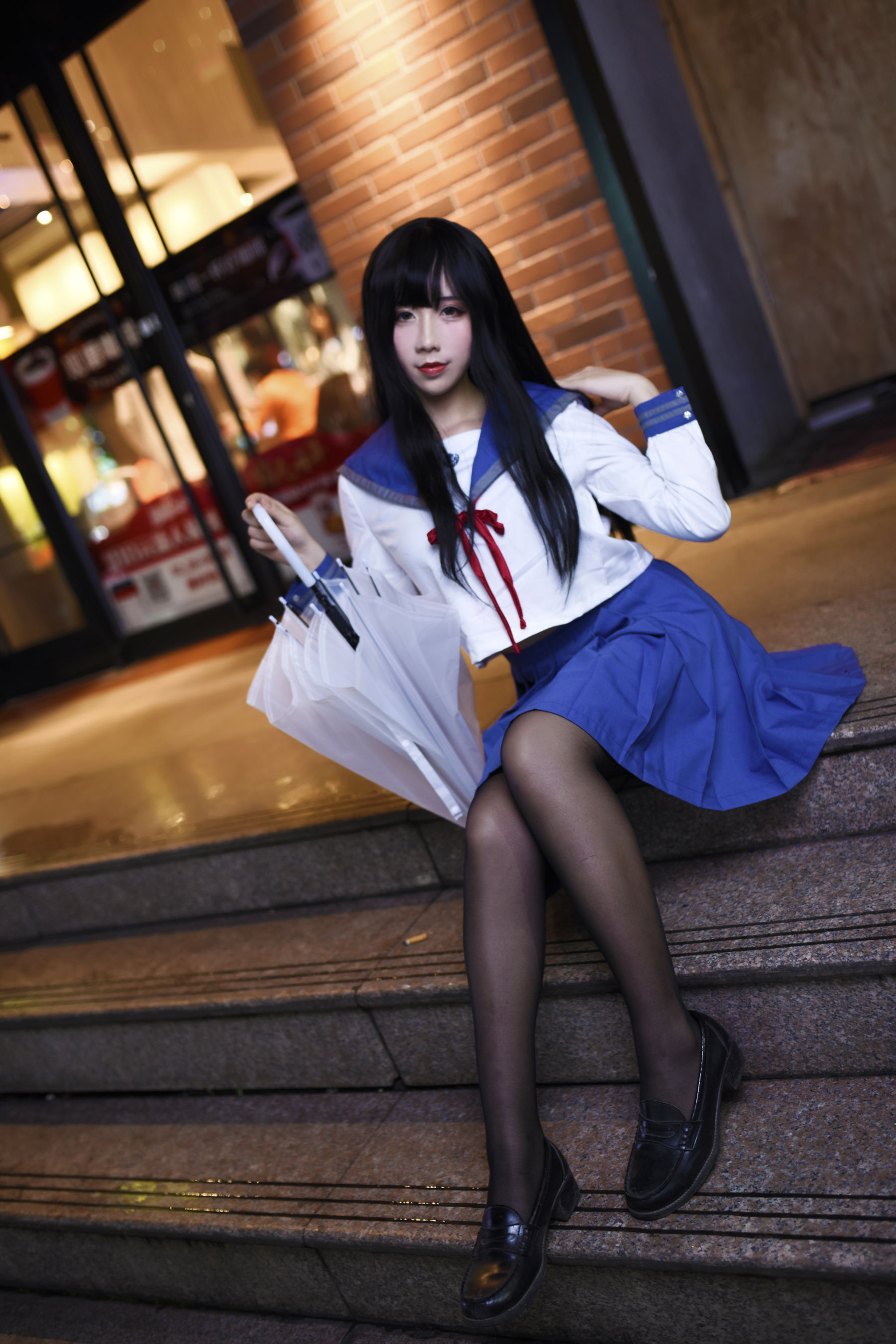动漫博主九曲Jean JK制服 Cosplay-第20张