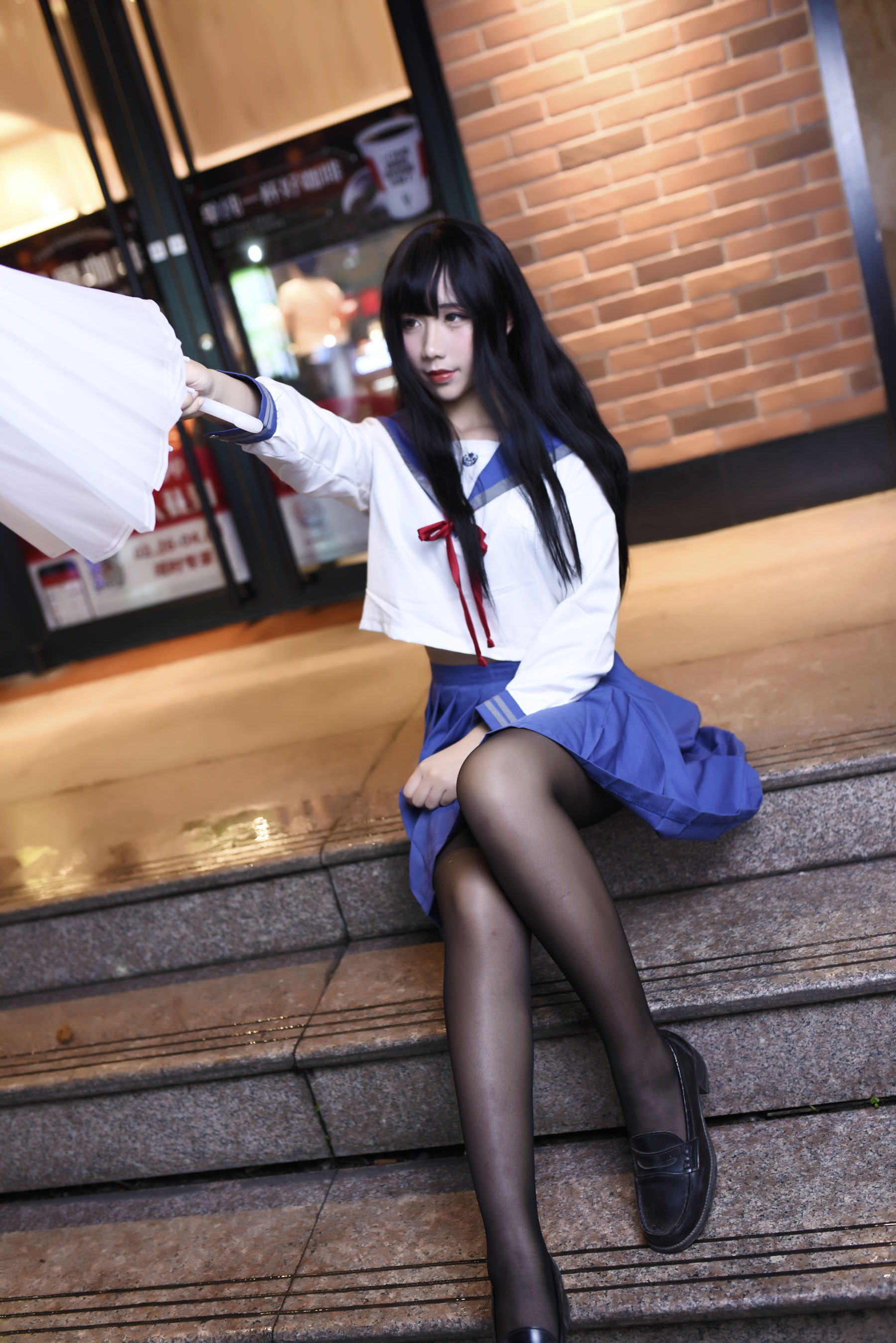 动漫博主九曲Jean JK制服 Cosplay-第21张