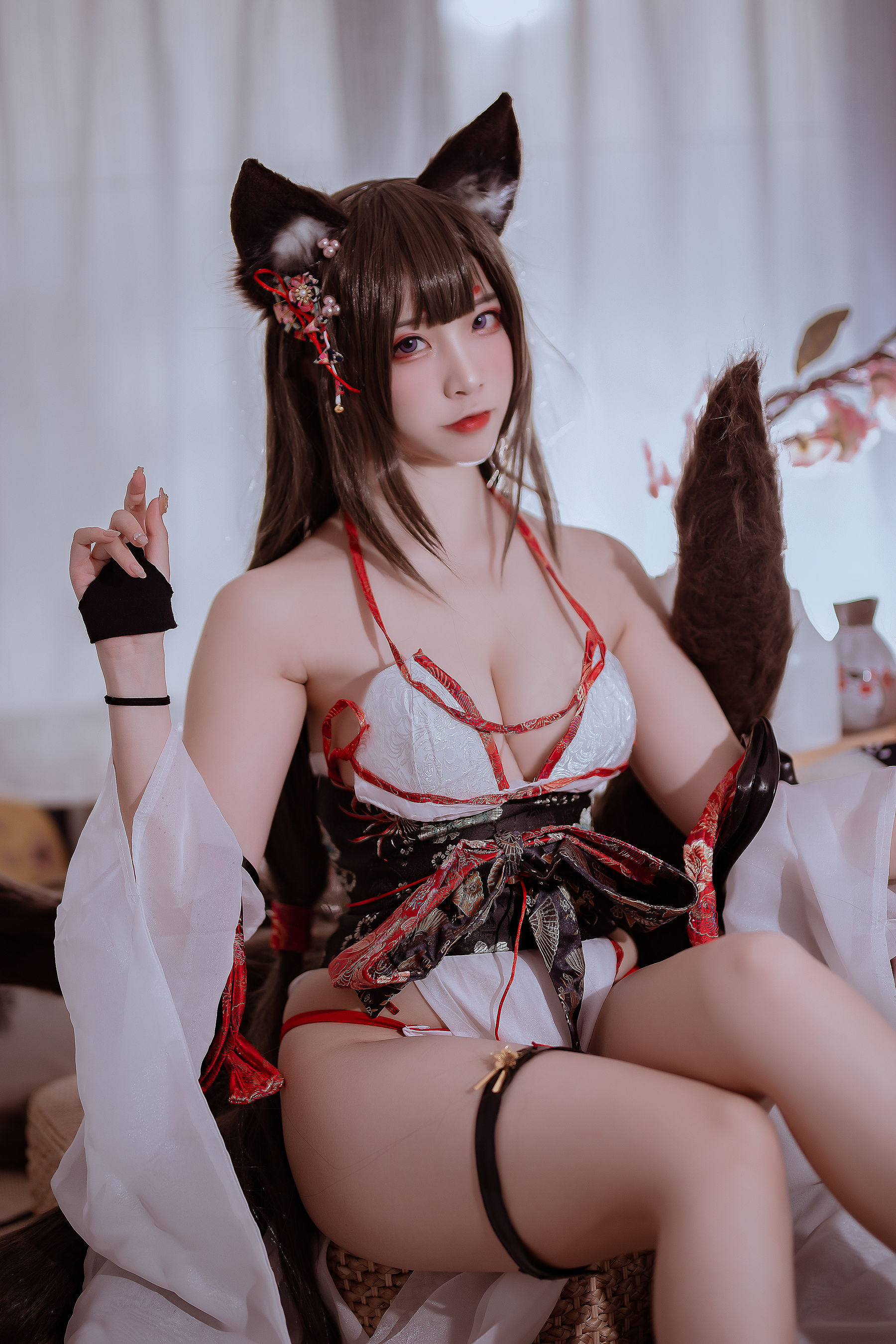 人气Coser二佐Nisa – 碧蓝 天城泳装 Cosplay-第2张