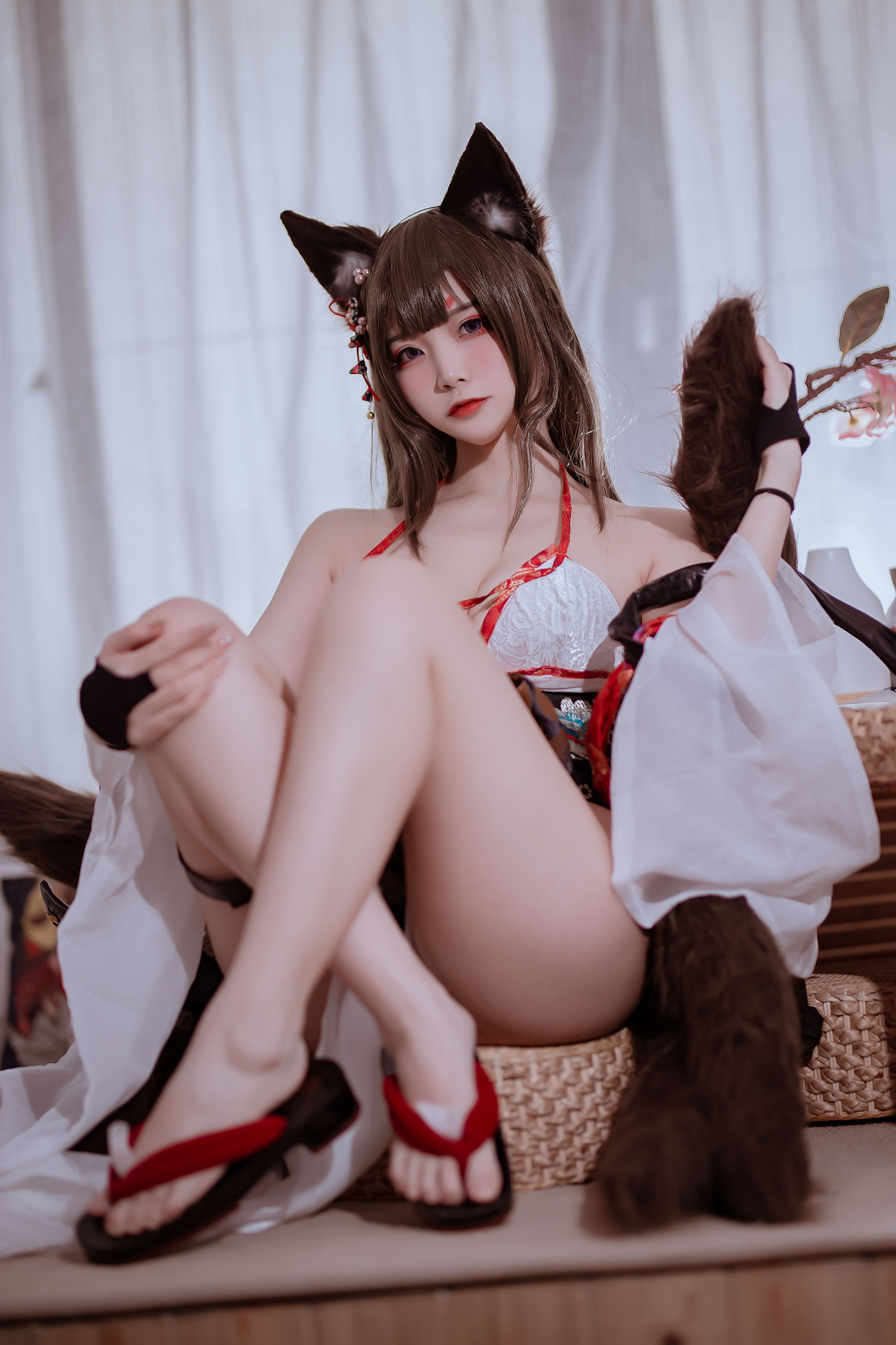 人气Coser二佐Nisa – 碧蓝 天城泳装 Cosplay-第16张