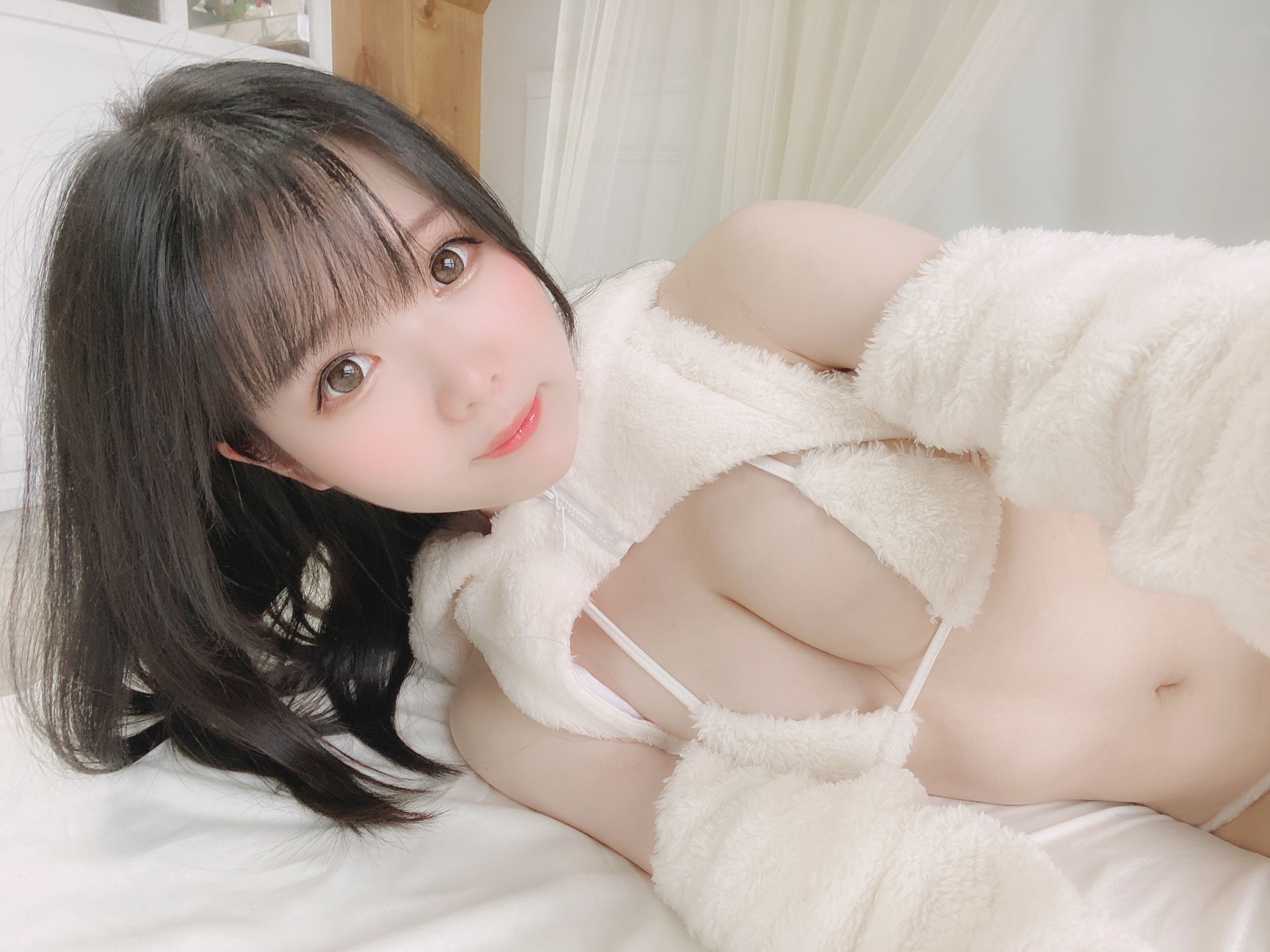 微博妹纸霜月shimo – もこもこうさぎ Cosplay-第3张