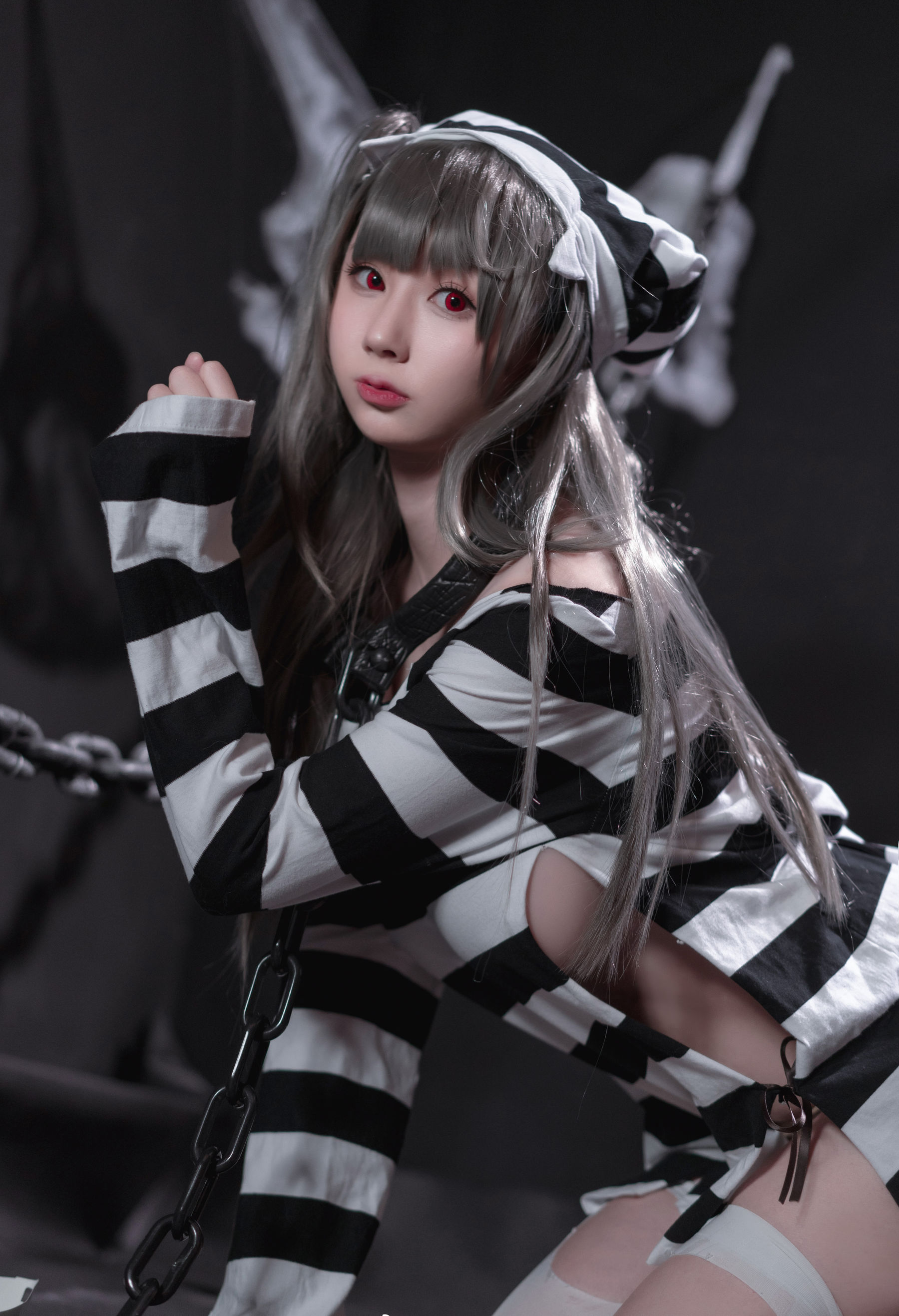 萌妹子南鸽 – 水星纪念 囚牢与诱惑ver Cosplay-第8张