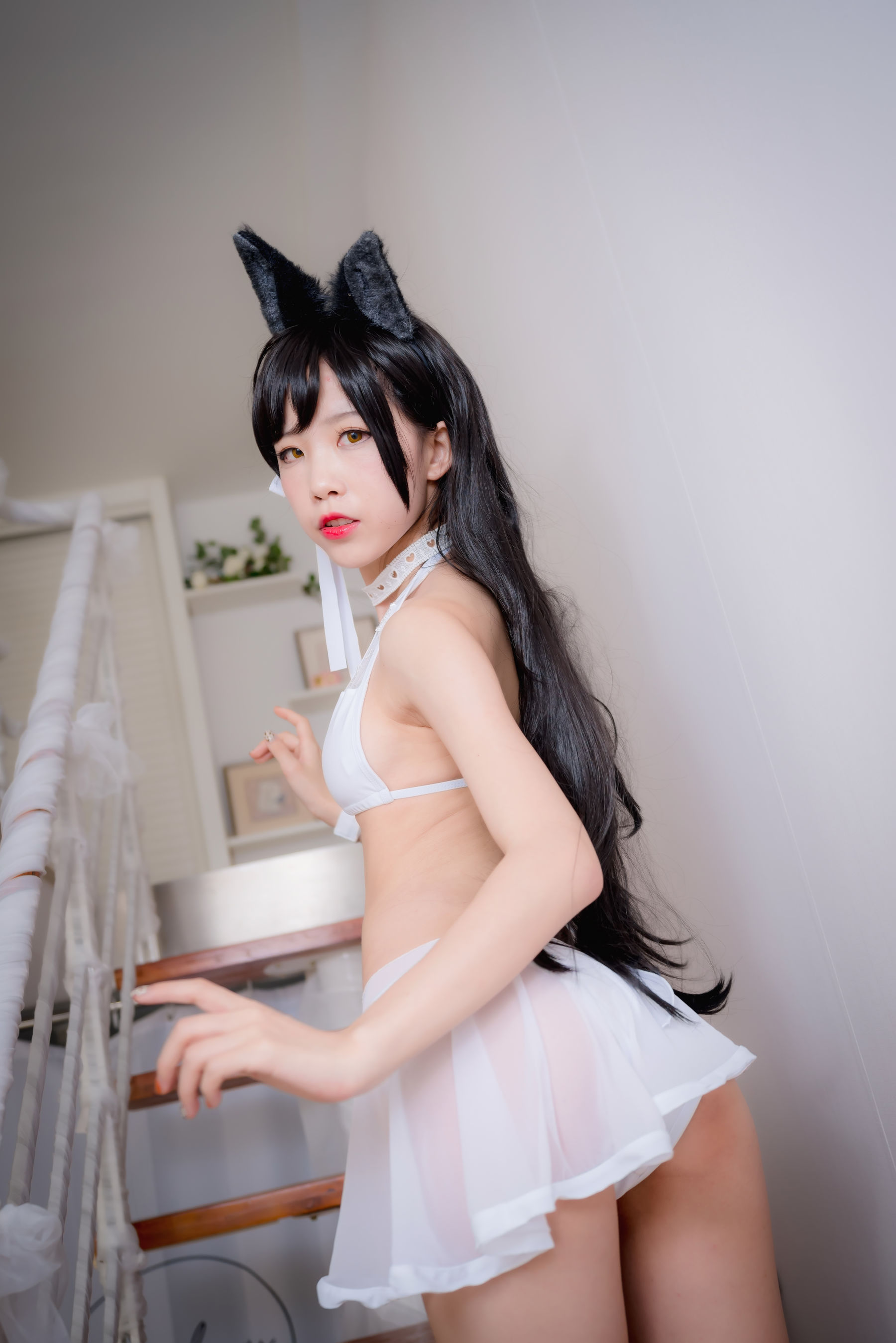 动漫博主水淼aqua 爱宕犬 水着 Cosplay-第5张