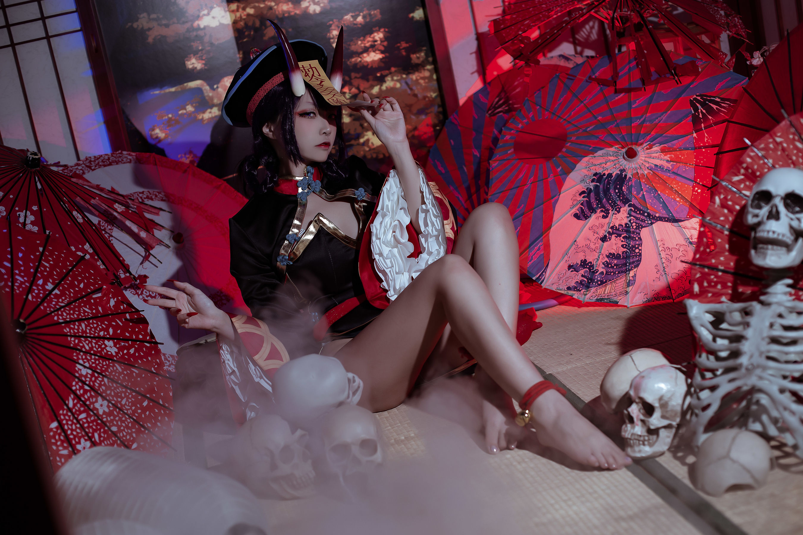 人气Coser二佐Nisa – fate酒吞僵尸童子 Cosplay-第1张