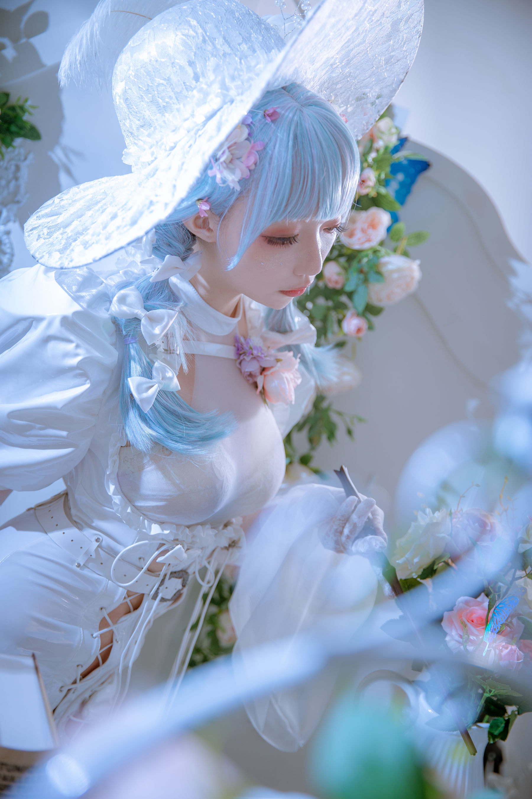 小野寺地瓜 – 纯白魔女 Cosplay-第1张