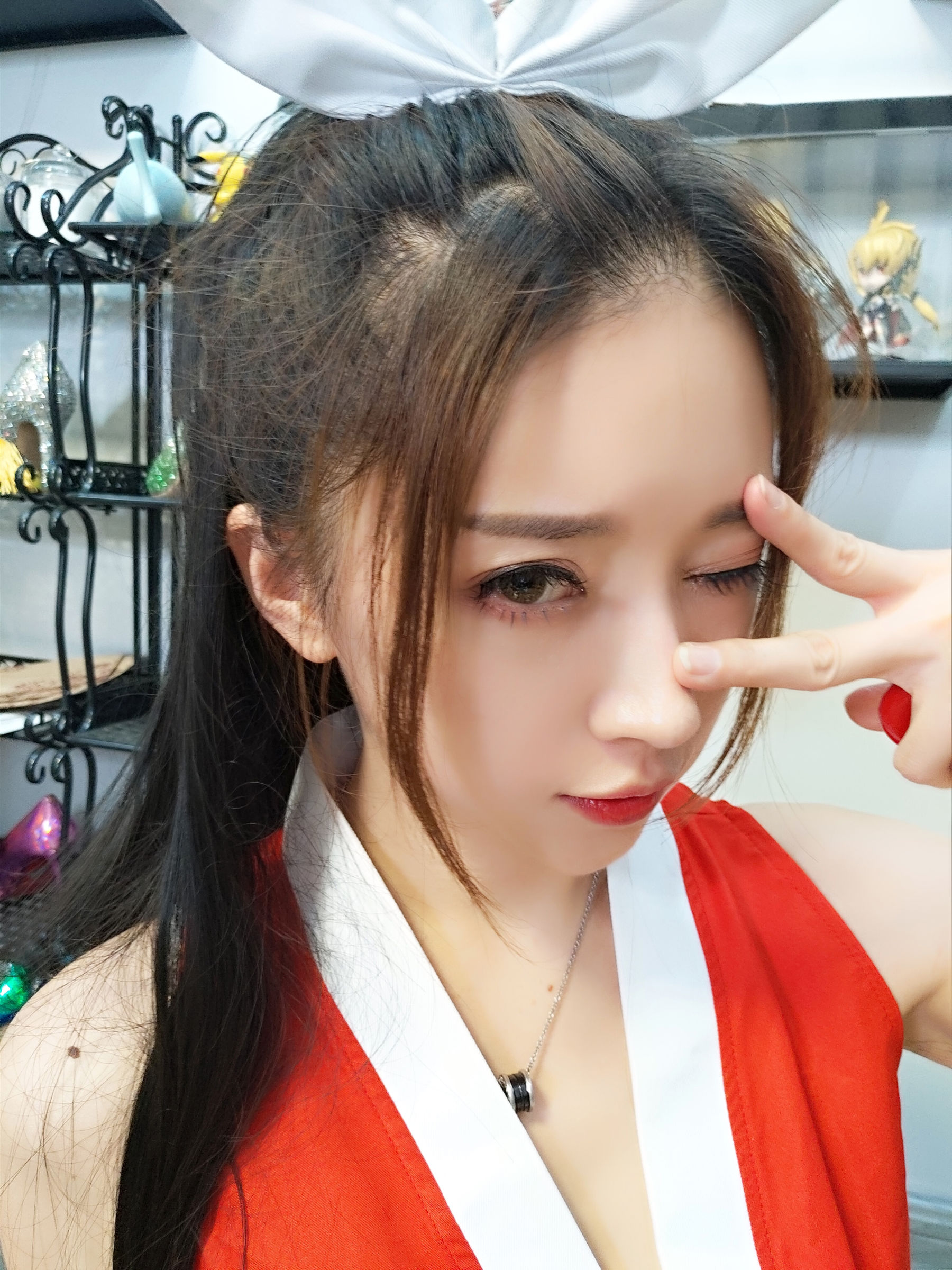 斗鱼主播小女巫露娜 – 不知火舞 Cosplay-第5张
