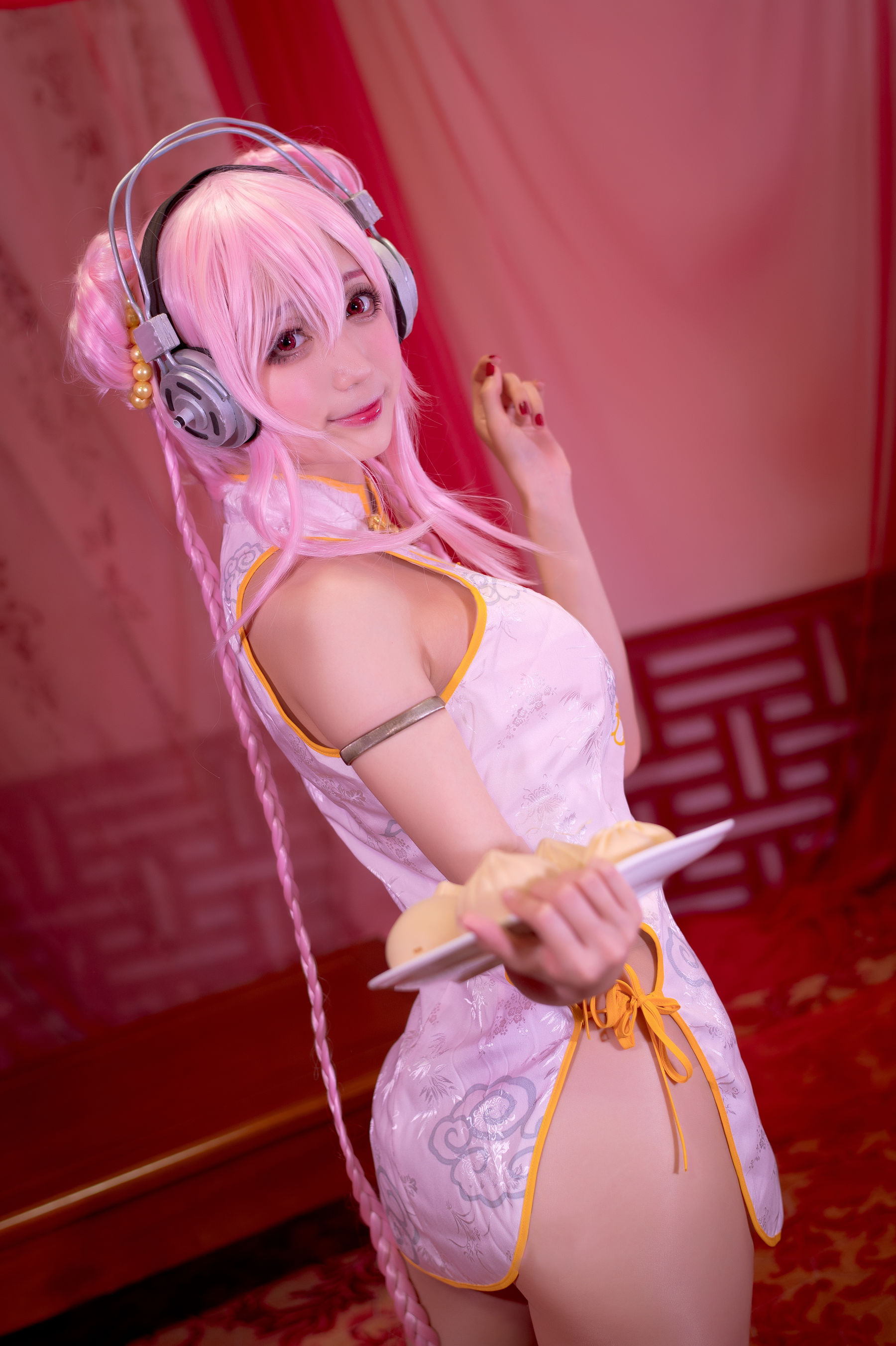 周叽是可爱兔兔 – 旗袍索尼子 Cosplay-第5张