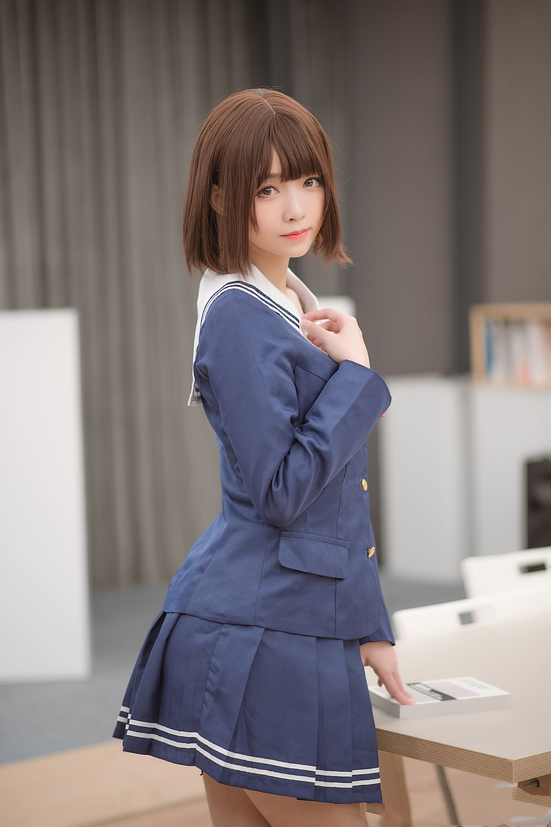 动漫博主大大卷卷小卷 – 加藤惠校服 Cosplay-第5张