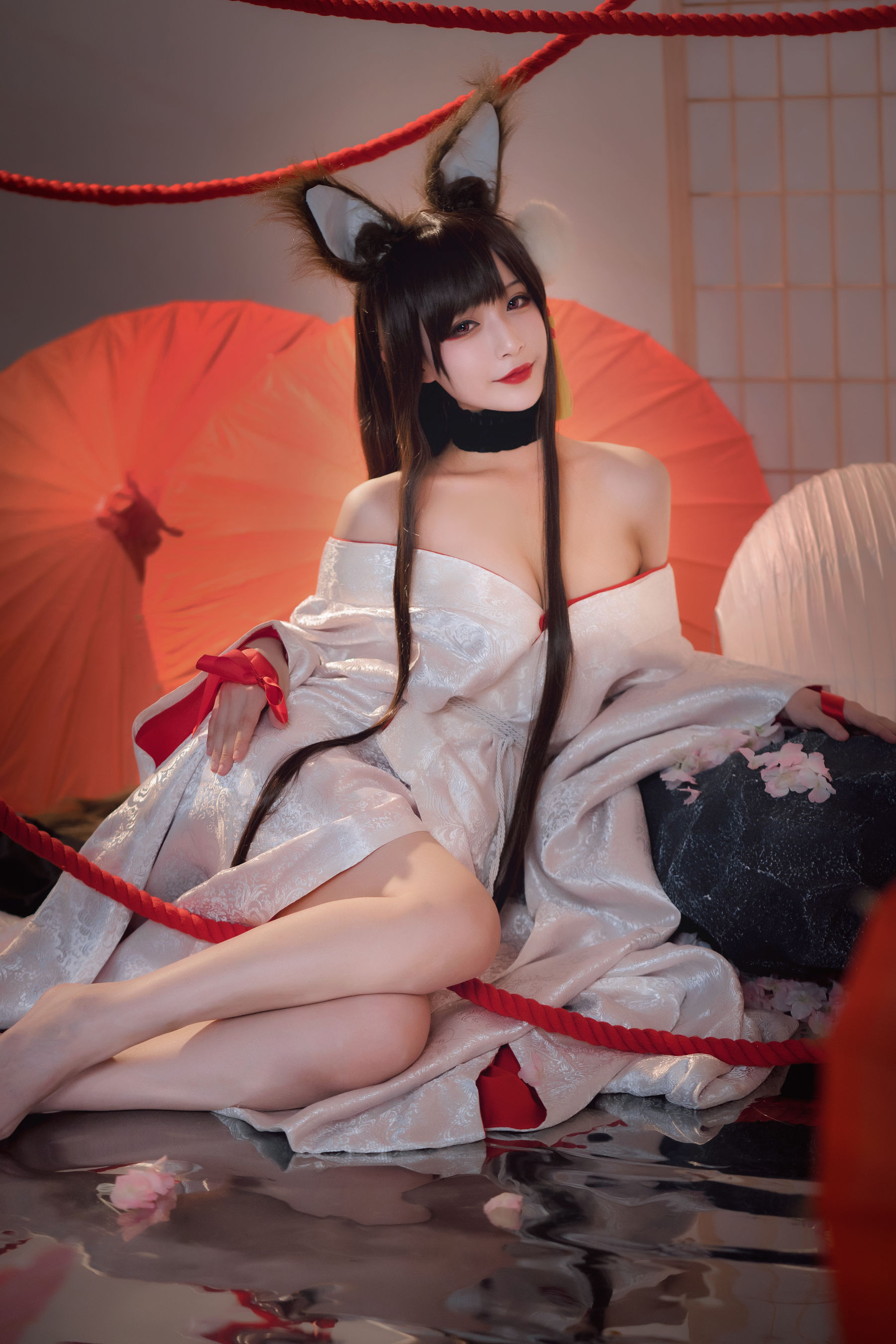 [Cosplay写真] 动漫博主铁板烧鬼舞w – 赤城 Cosplay-第1张