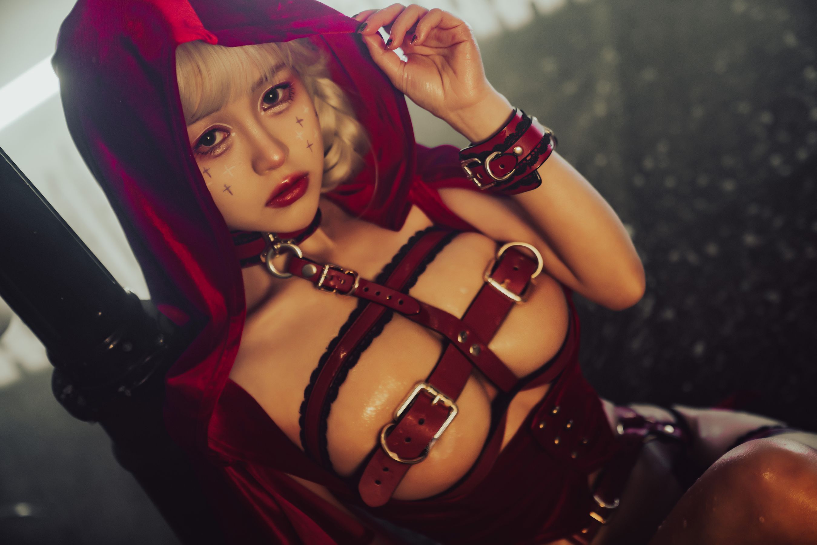 美少女晕崽 – 圣诞小红帽 Cosplay-第1张