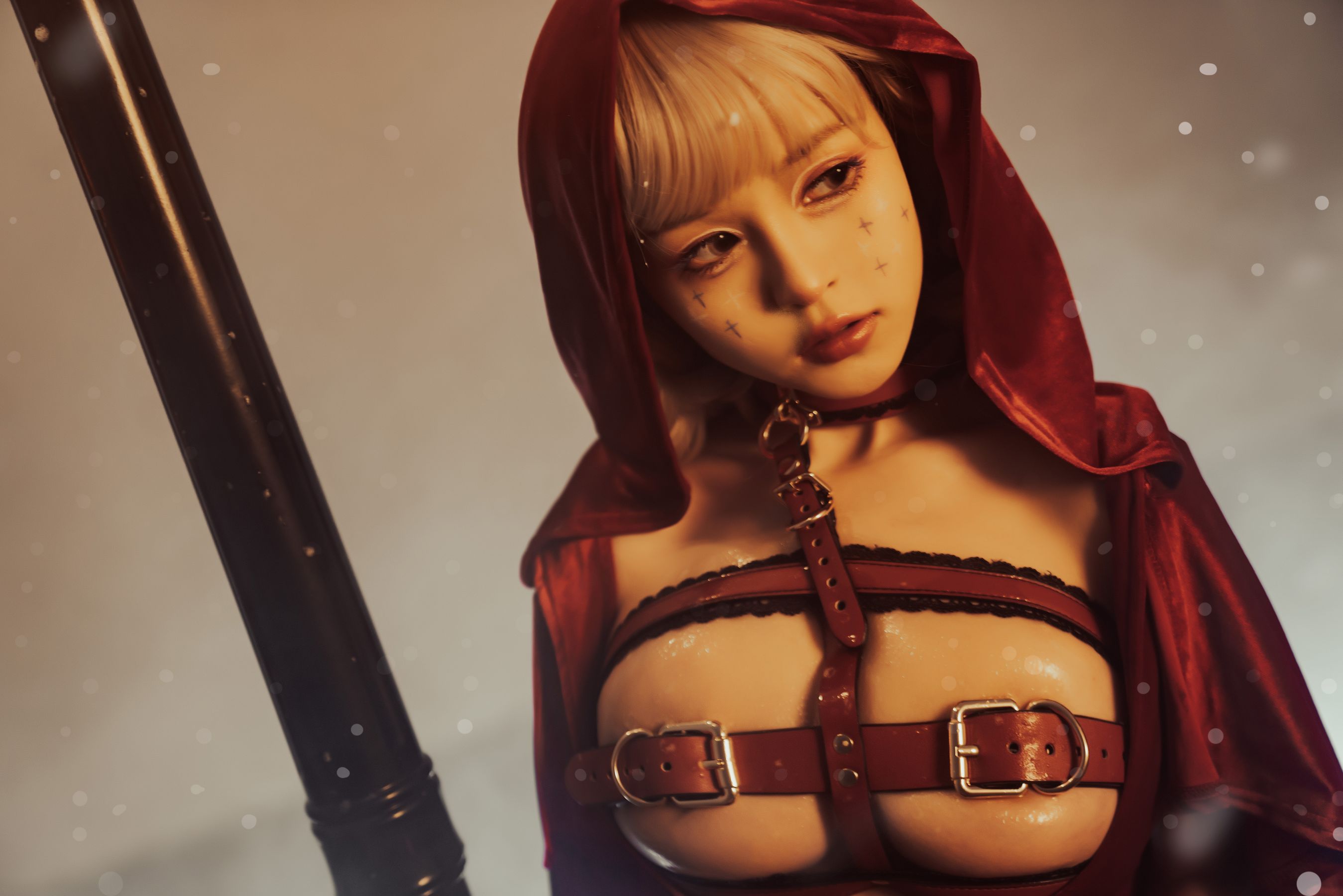 美少女晕崽 – 圣诞小红帽 Cosplay-第4张