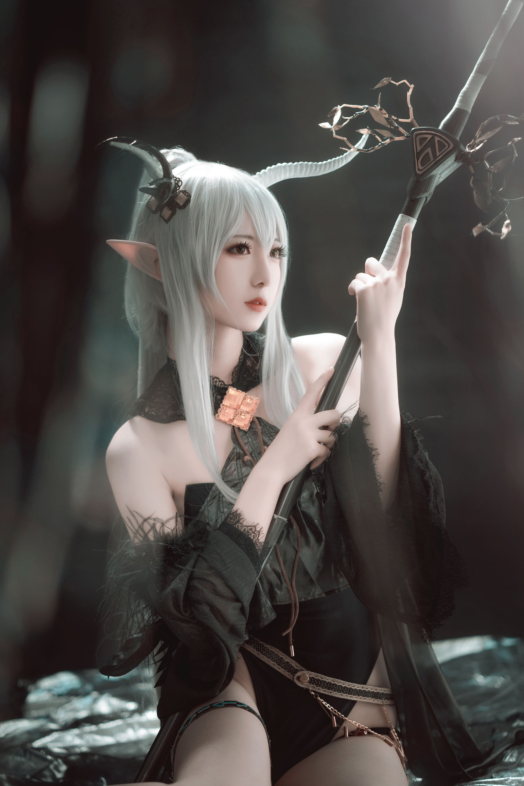 小姐姐弥音音ww 明日方舟 闪灵 Cosplay-第4张