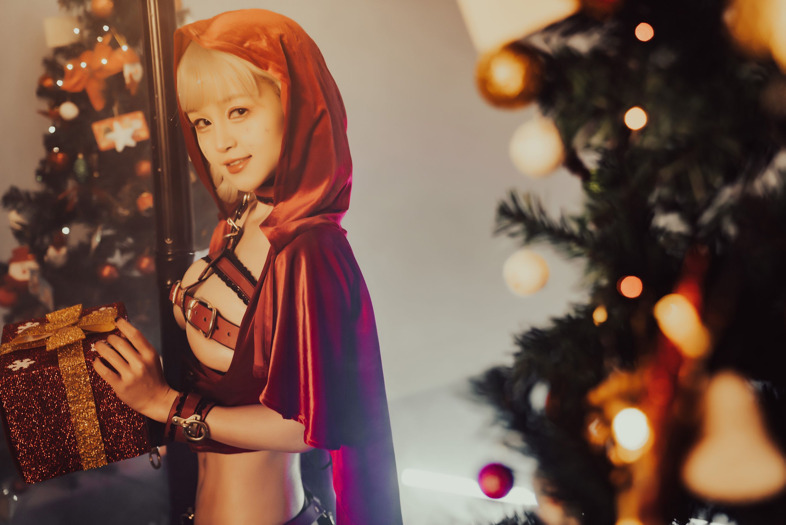 美少女晕崽 – 圣诞小红帽 Cosplay-第29张