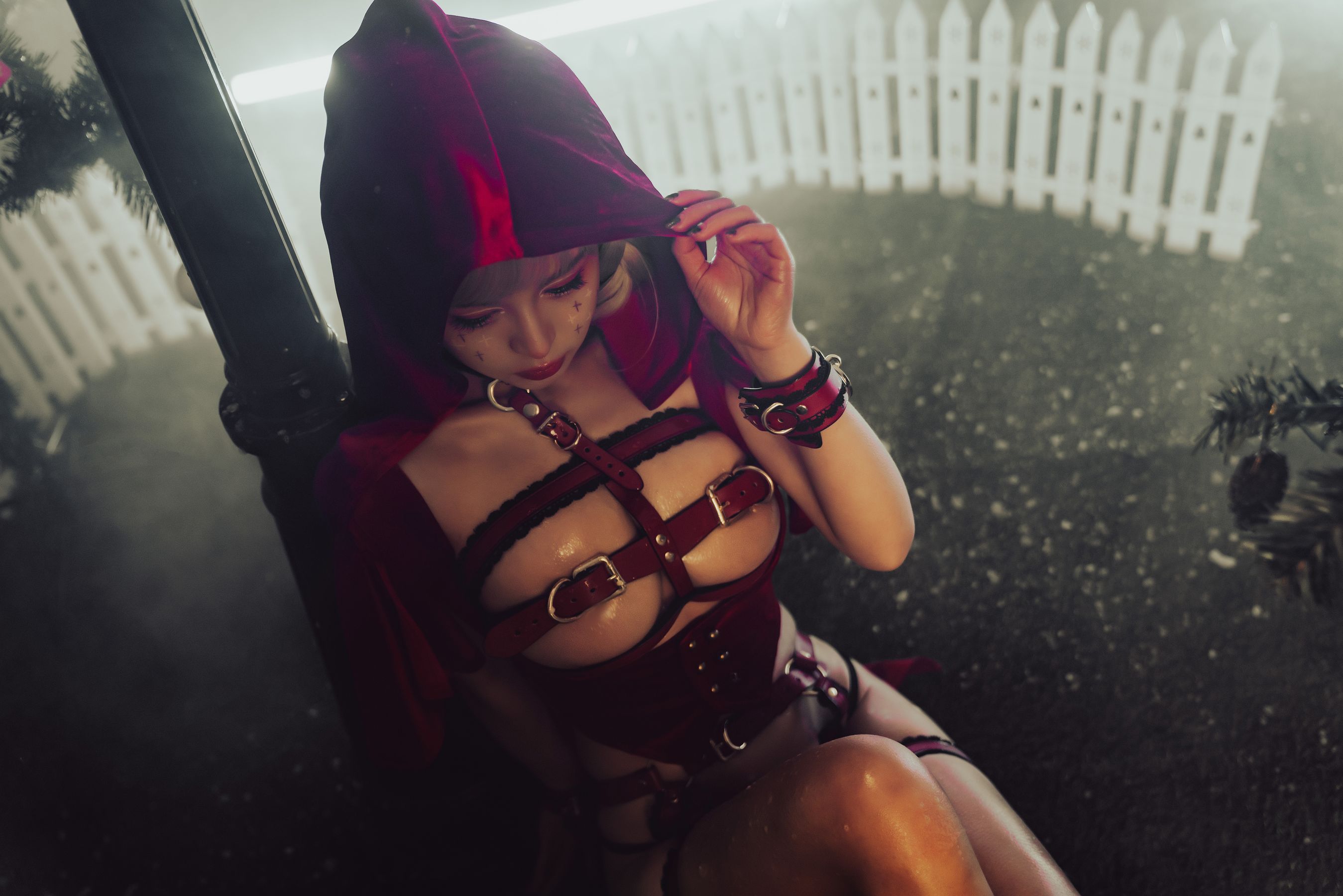 美少女晕崽 – 圣诞小红帽 Cosplay-第30张