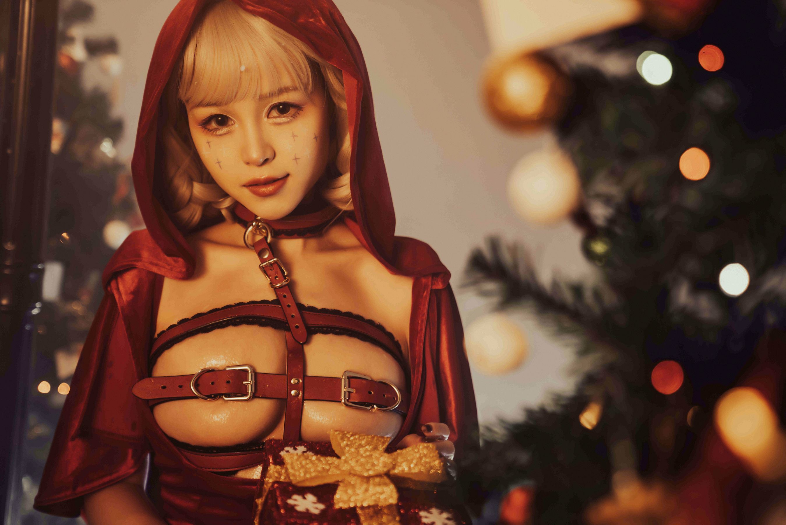 美少女晕崽 – 圣诞小红帽 Cosplay-第31张