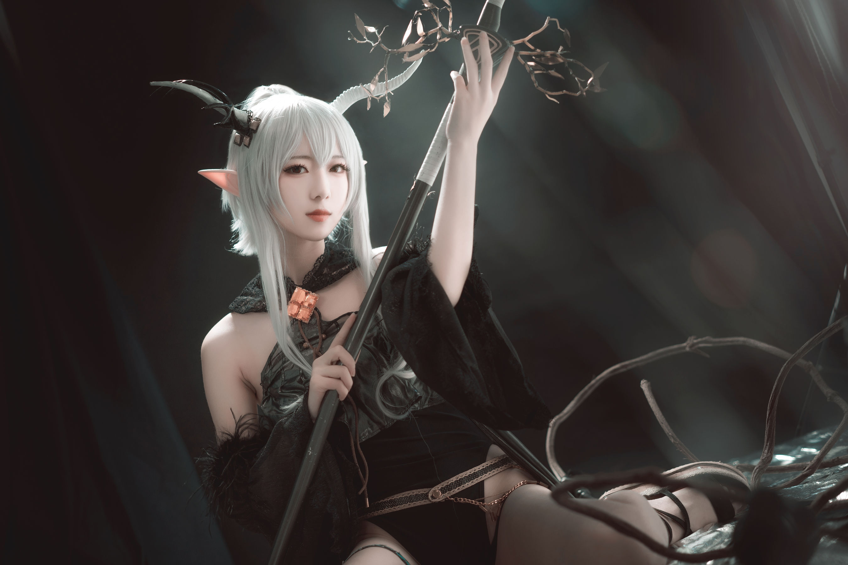 小姐姐弥音音ww 明日方舟 闪灵 Cosplay-第8张