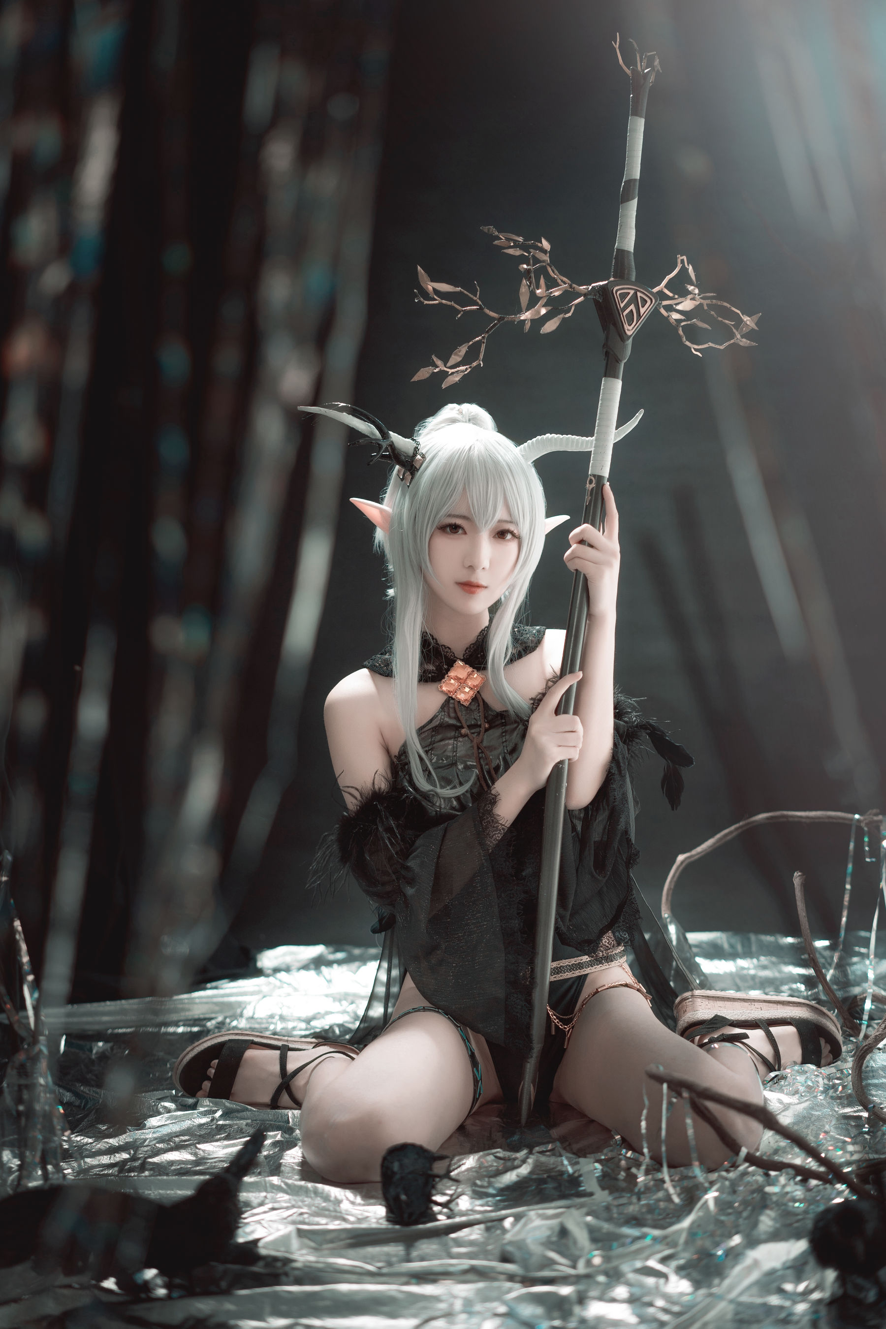 小姐姐弥音音ww 明日方舟 闪灵 Cosplay-第16张