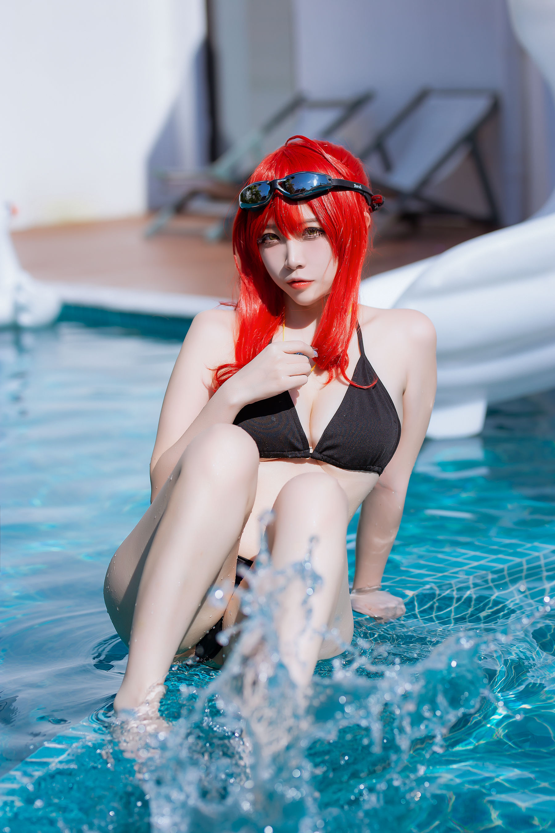 人气Coser二佐Nisa – 碧蓝航线 扎拉泳装 Cosplay-第3张