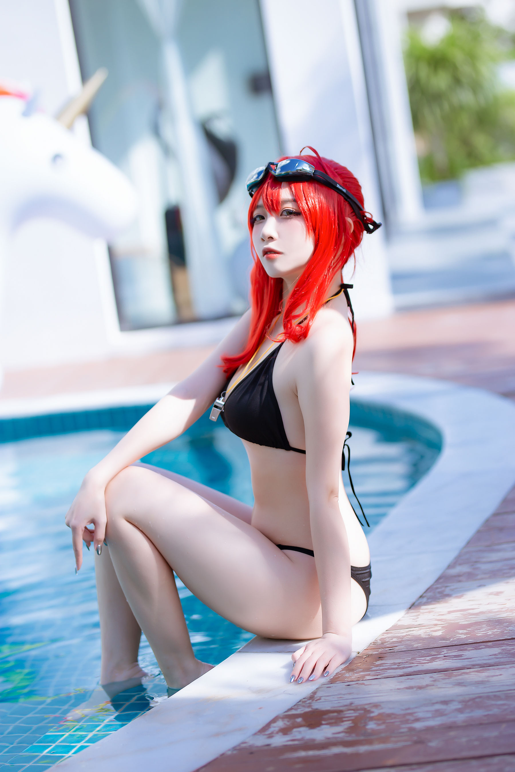 人气Coser二佐Nisa – 碧蓝航线 扎拉泳装 Cosplay-第5张