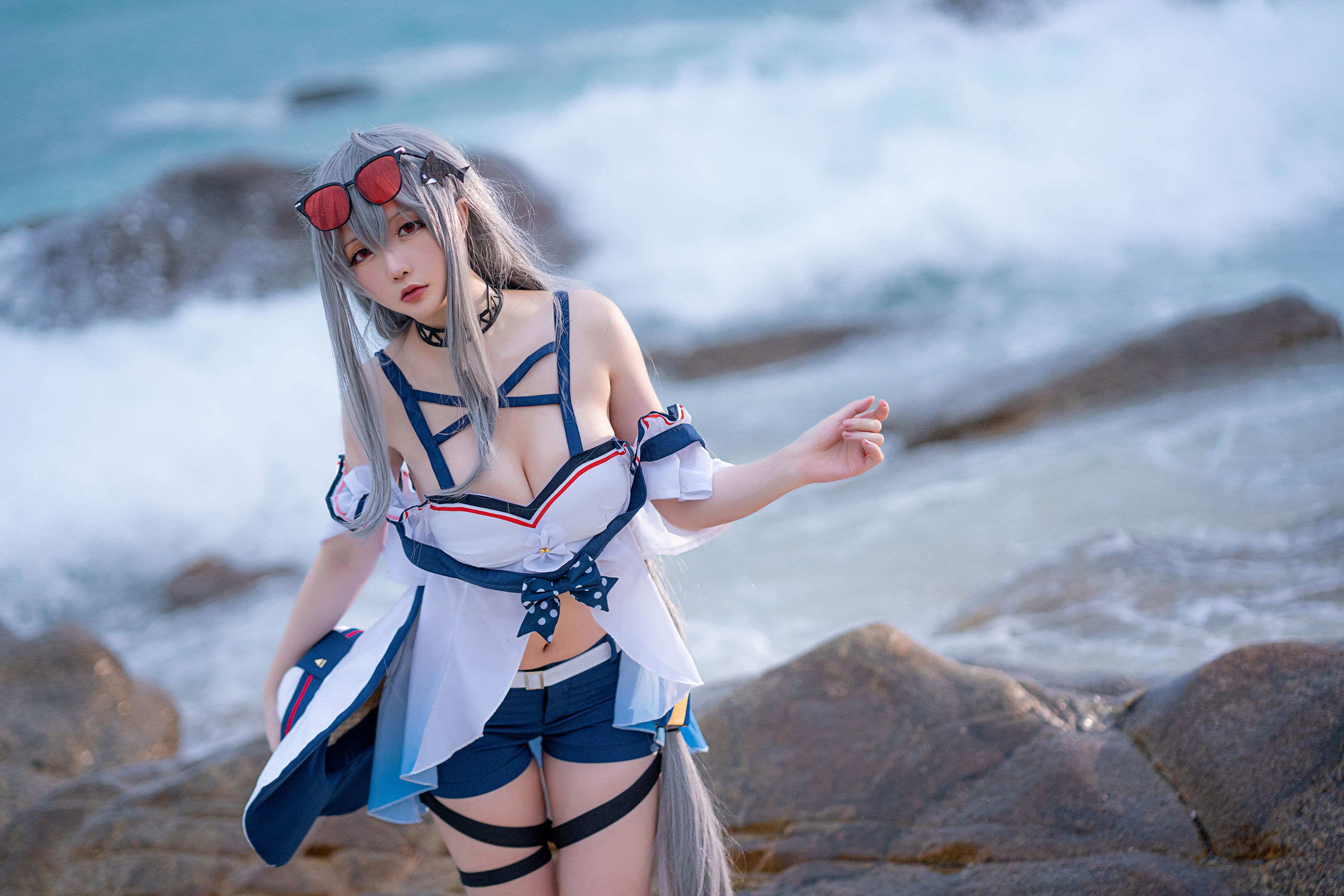 Coser小姐姐星之迟迟 – 明日方舟《斯卡蒂》 Cosplay-第6张