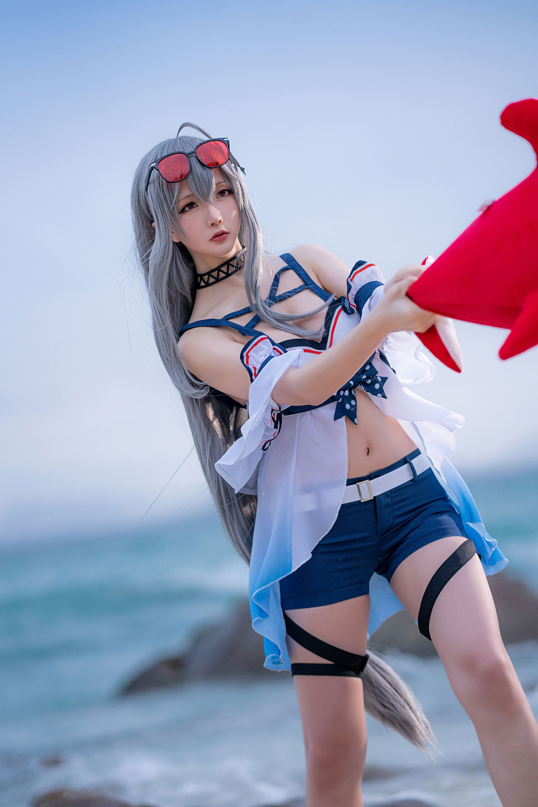 Coser小姐姐星之迟迟 – 明日方舟《斯卡蒂》 Cosplay-第17张