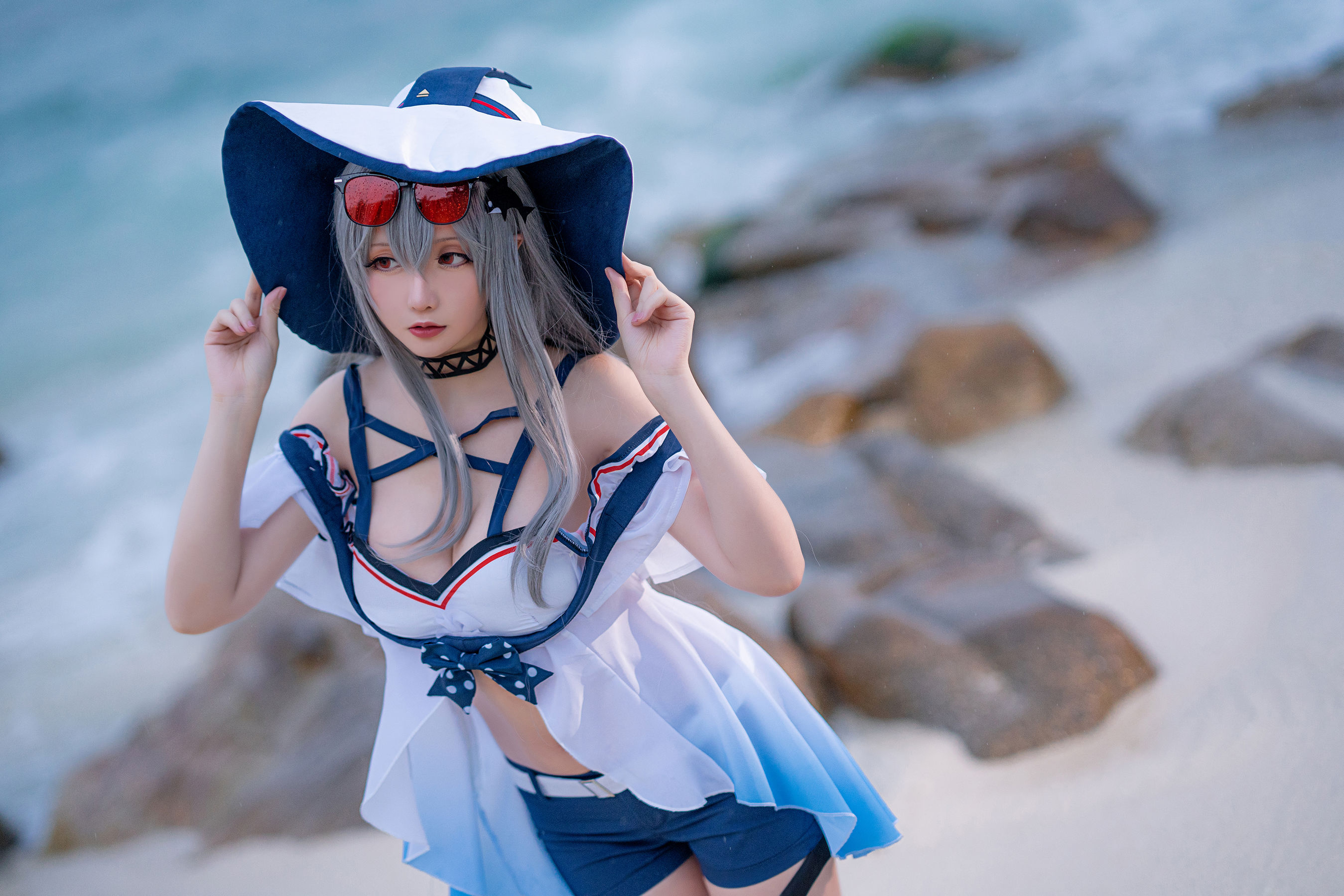 Coser小姐姐星之迟迟 – 明日方舟《斯卡蒂》 Cosplay-第20张