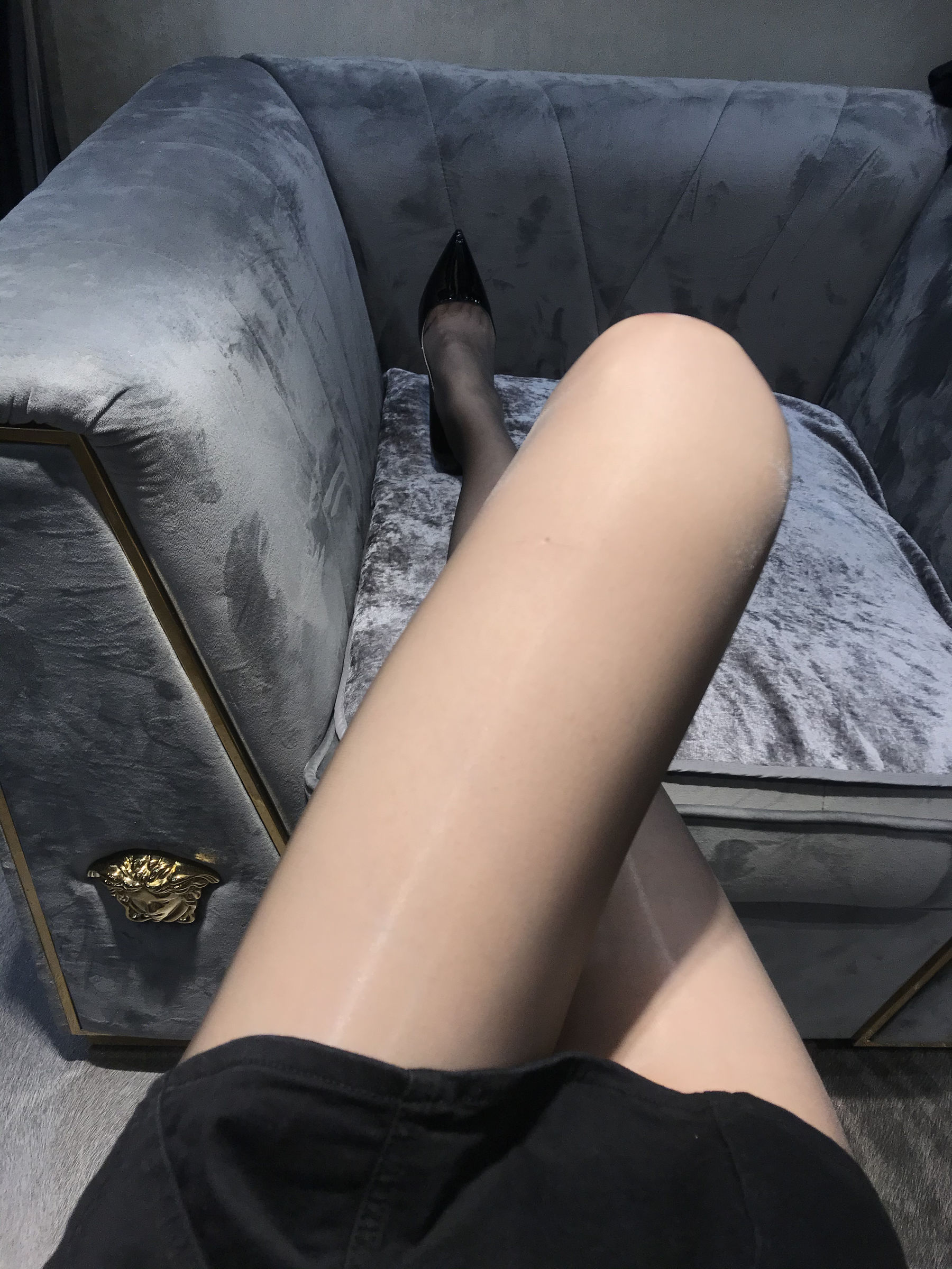 丝足博主麋鹿_Monroe 2020.06.02 灰亮丝 Cosplay-第1张