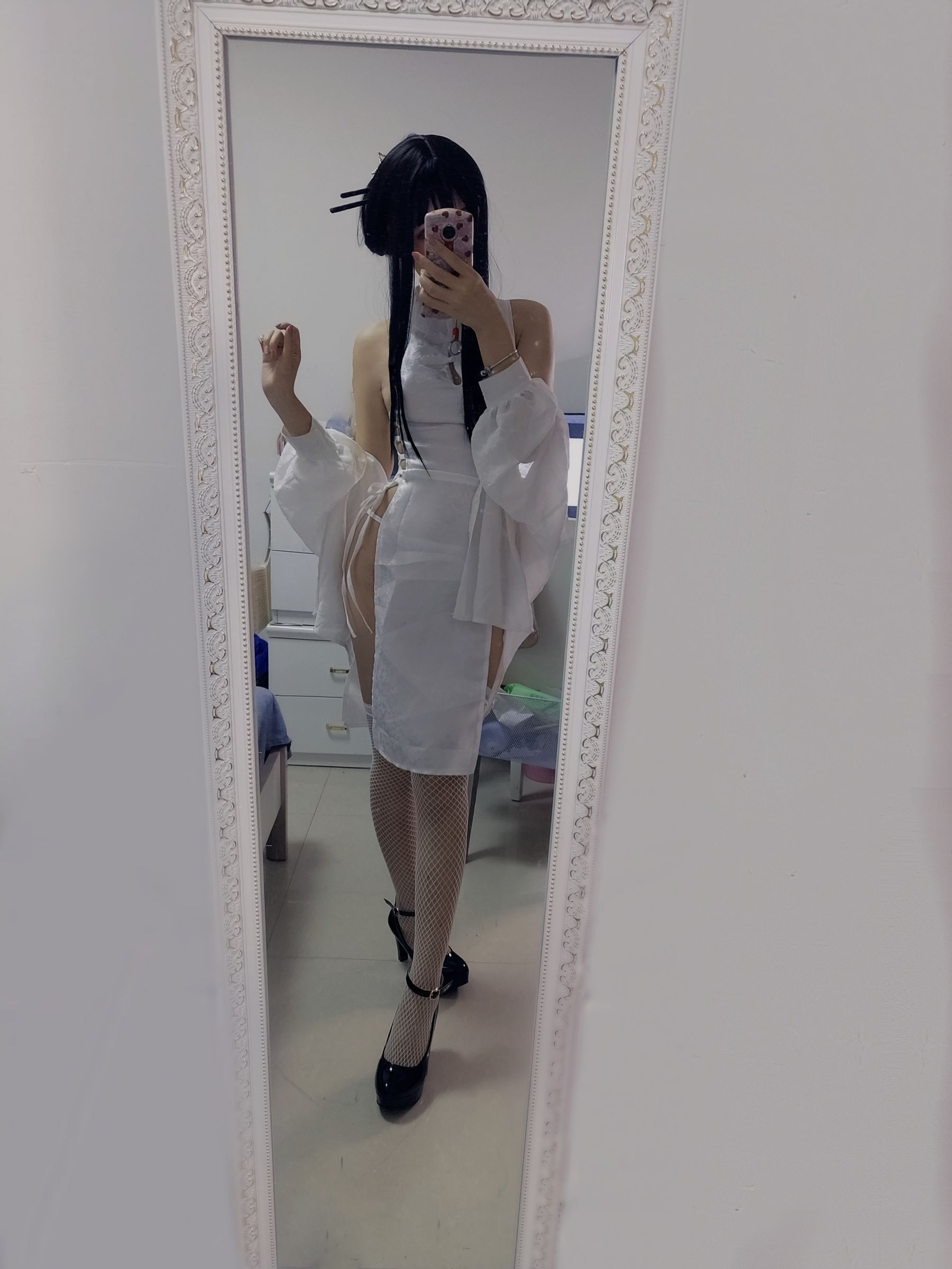 猫君君MaoJun – 绑带旗袍 Cosplay-第15张