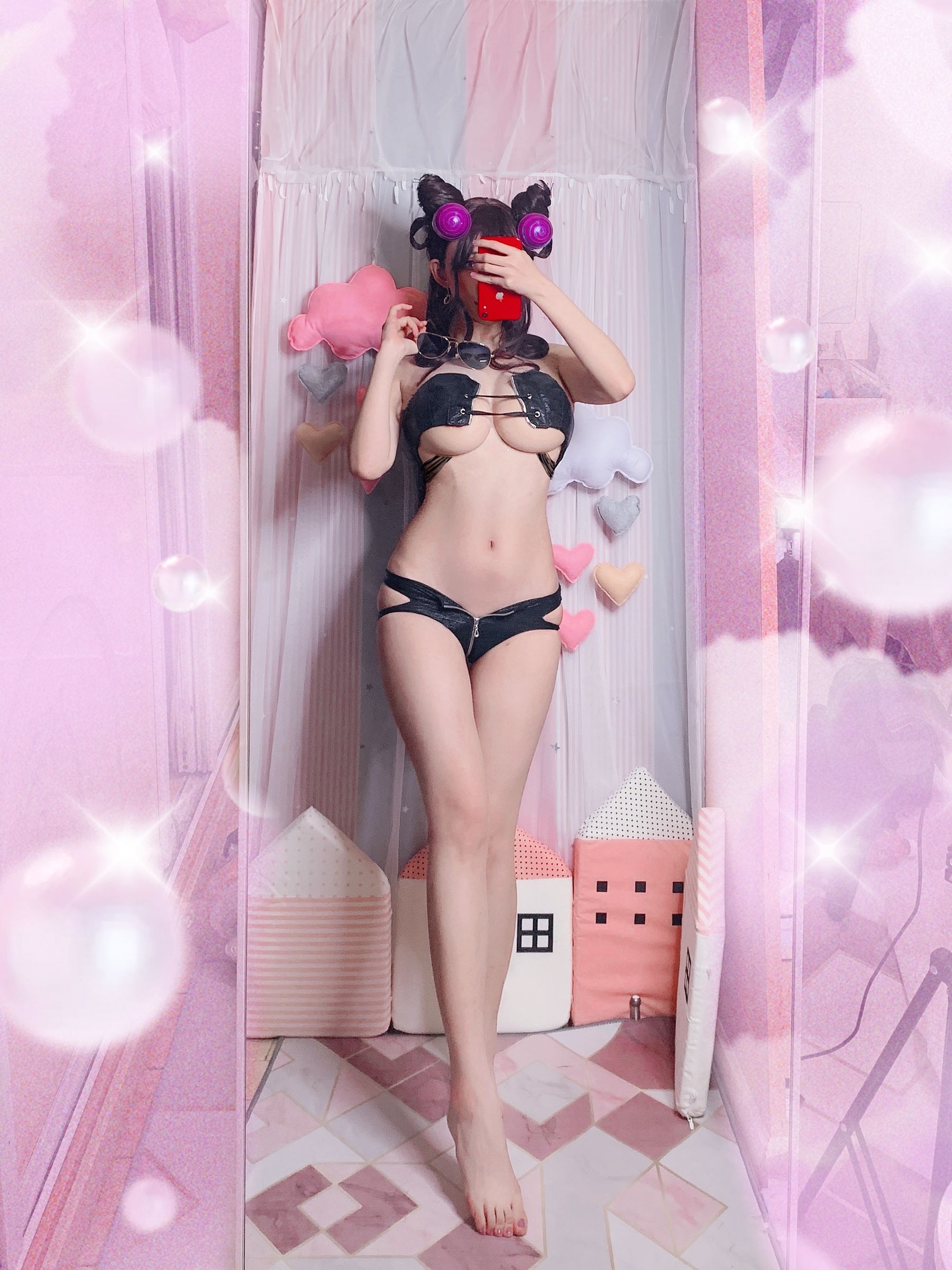 COS福利rioko凉凉子 紫式部泳装 Cosplay-第15张