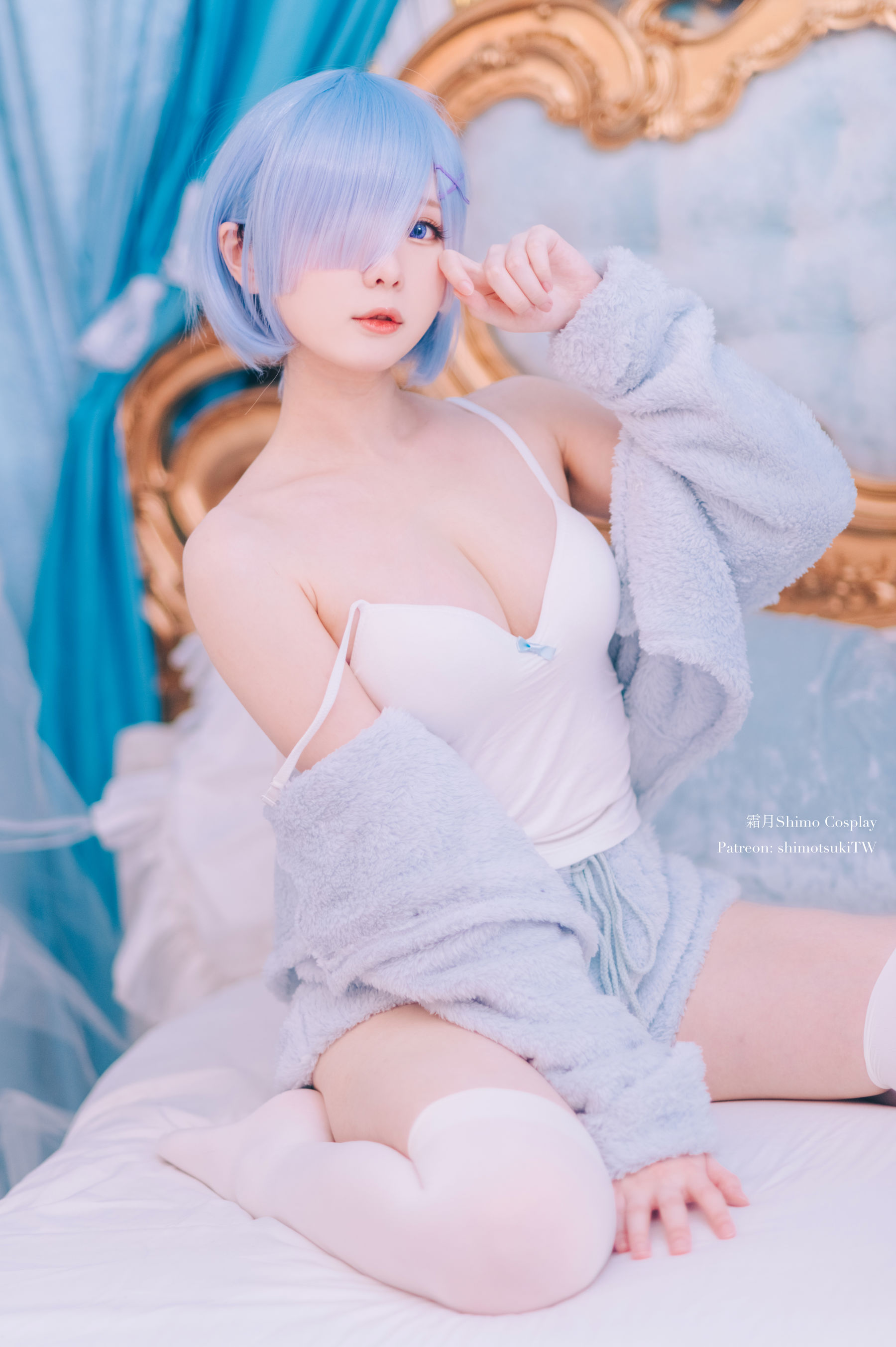 微博妹纸霜月shimo – 雷姆猫咪装 Cosplay-第15张