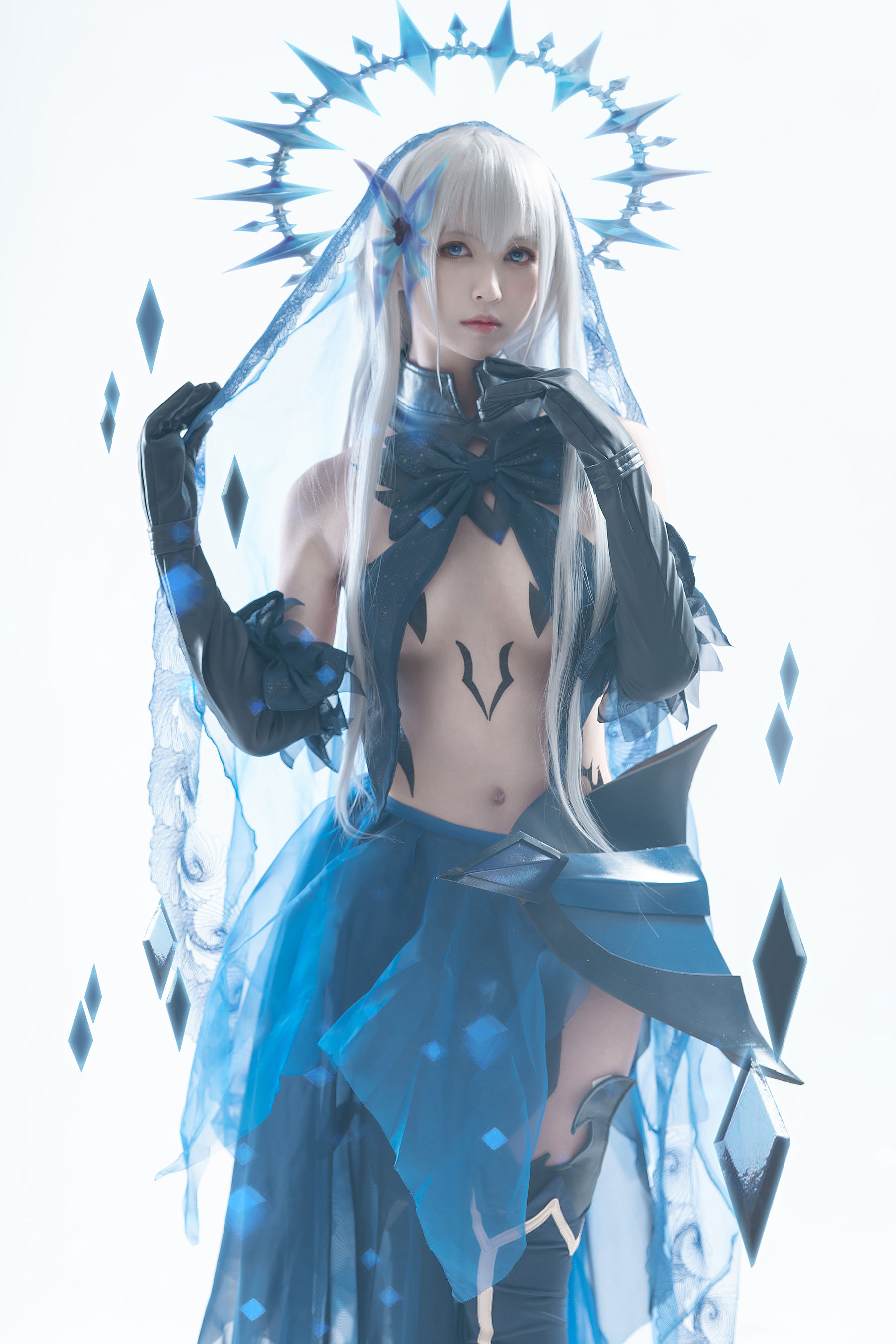 超人气Coser鳗鱼霏儿 狂三系列 折纸 Cosplay-第2张