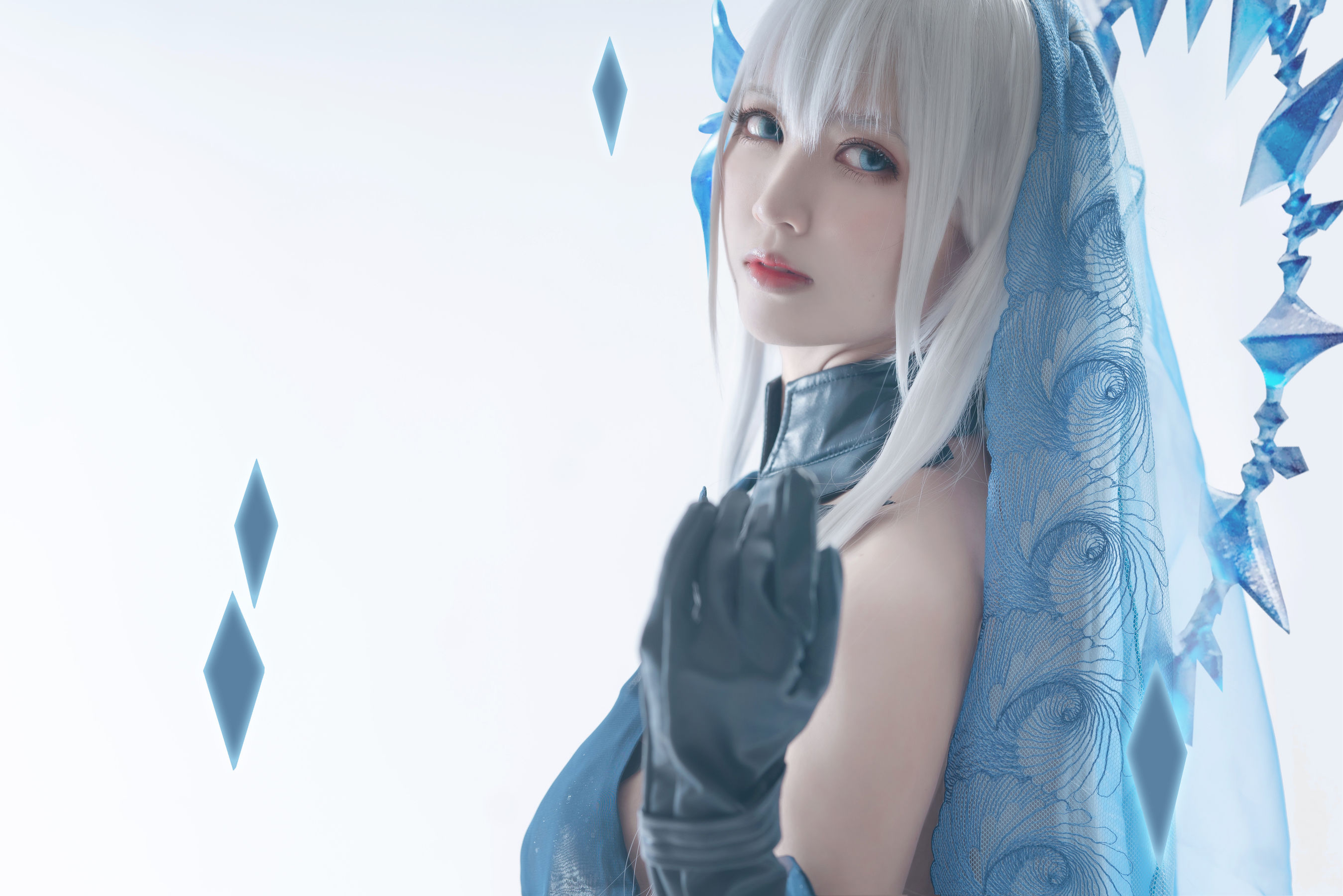 超人气Coser鳗鱼霏儿 狂三系列 折纸 Cosplay-第3张