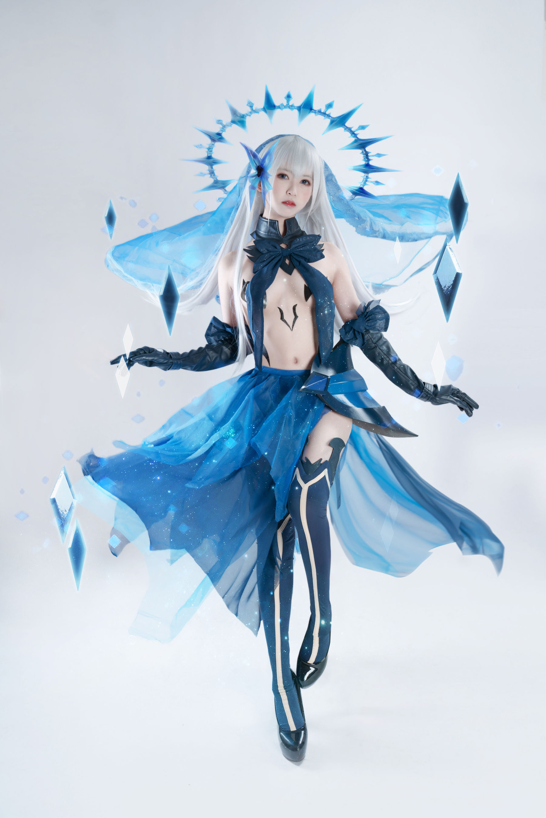 超人气Coser鳗鱼霏儿 狂三系列 折纸 Cosplay-第4张